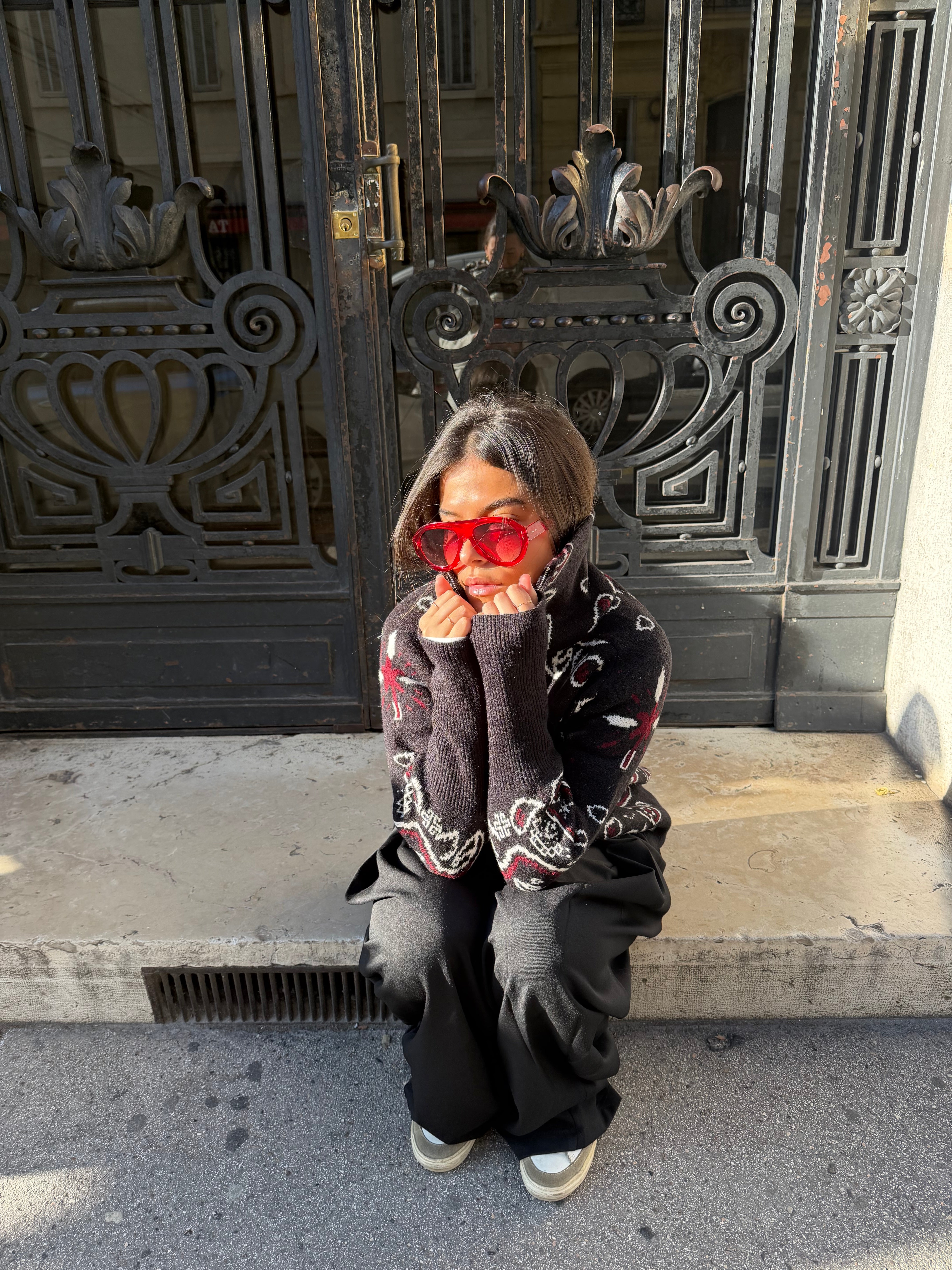 Carla schwarze Weste