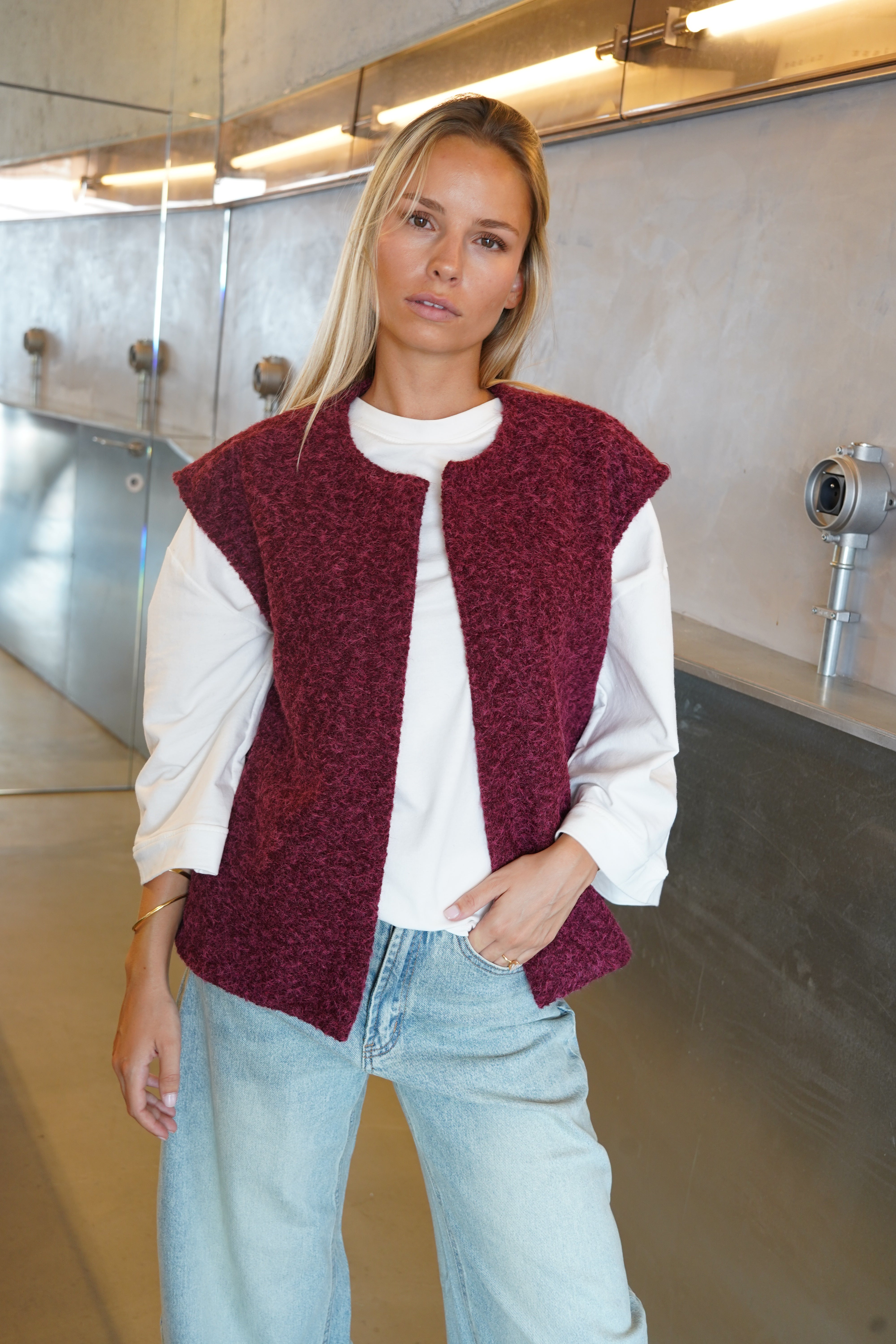 Maddy jas bordeaux
