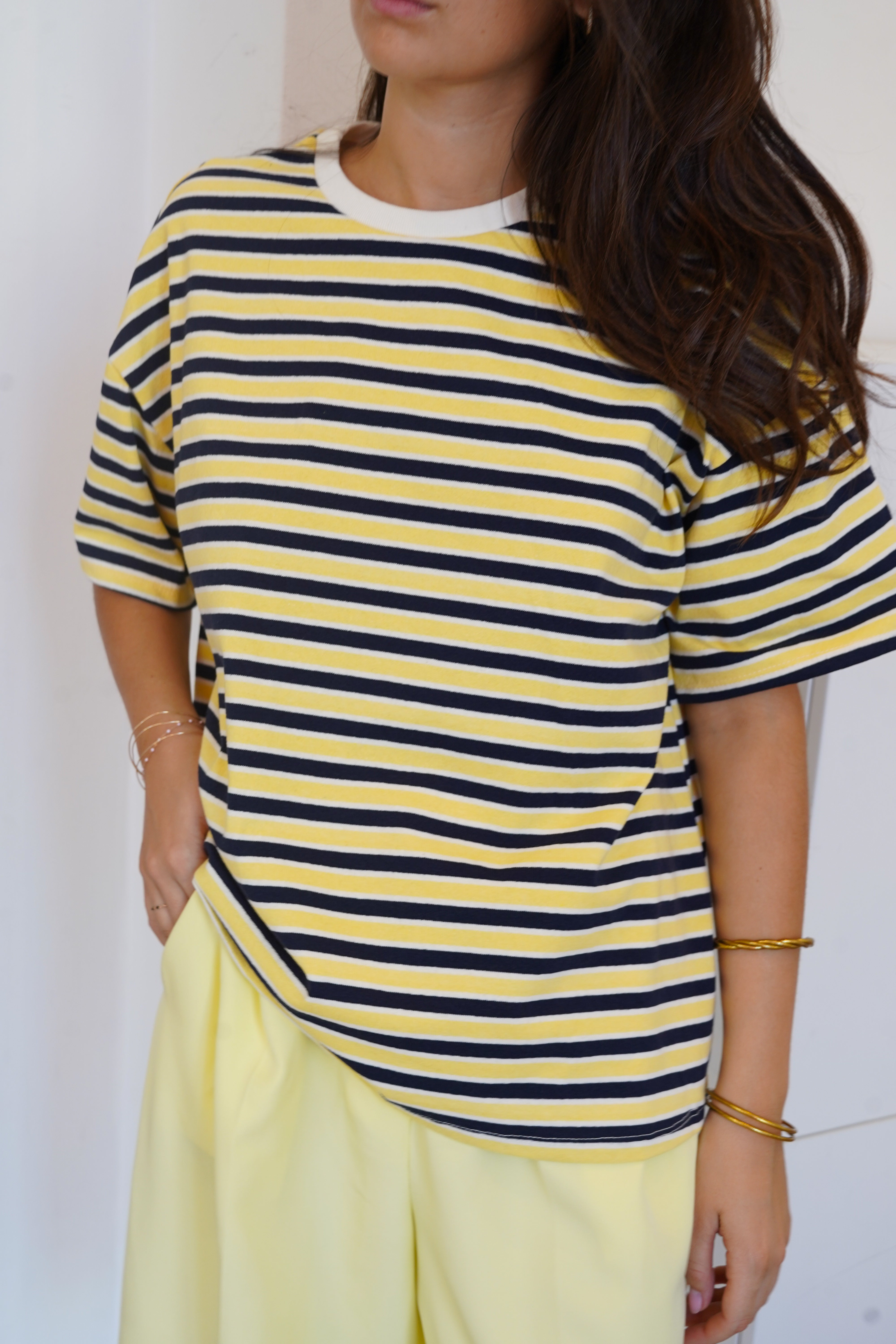 Sandrine gul t-shirt