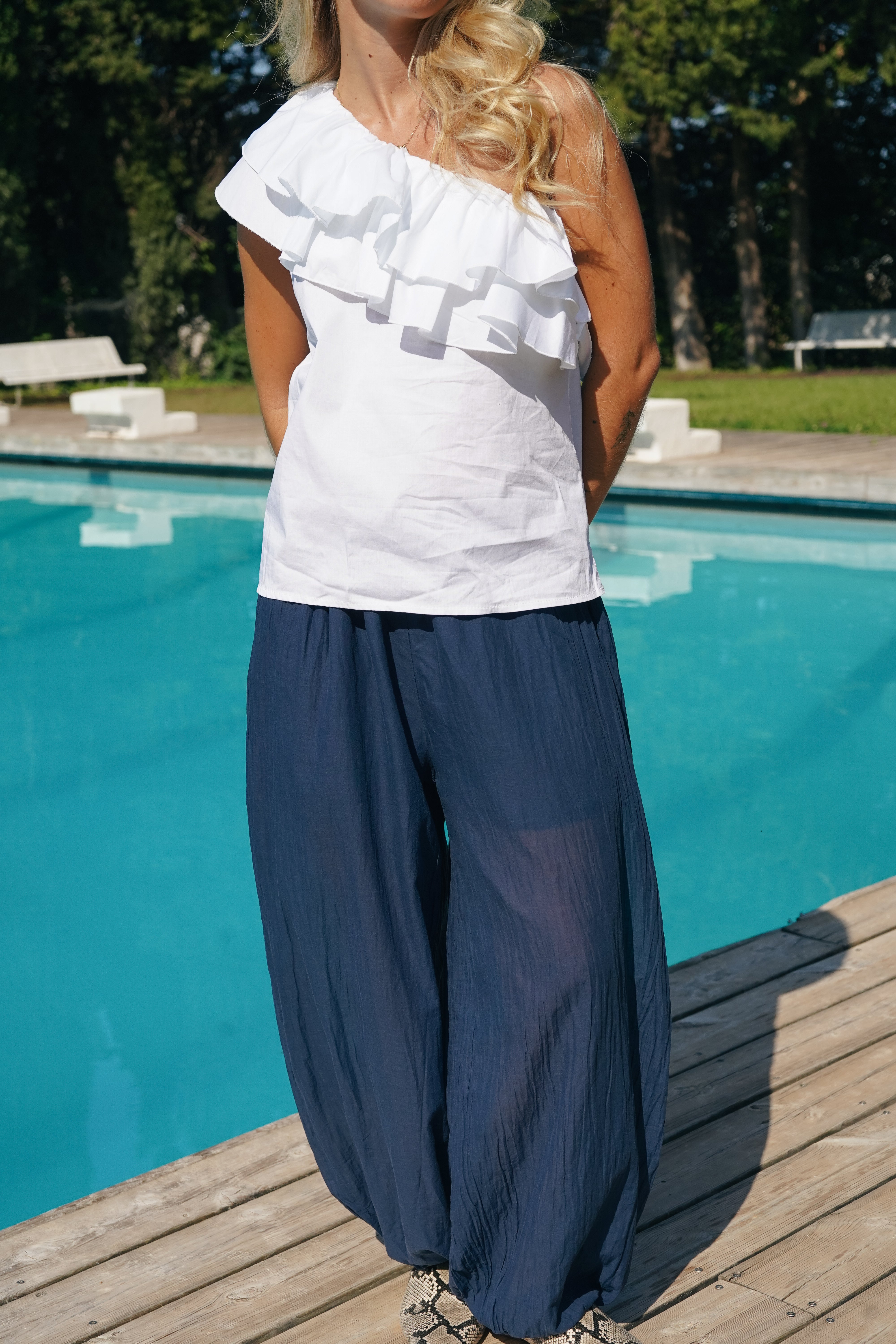 Navy blue Marina pants