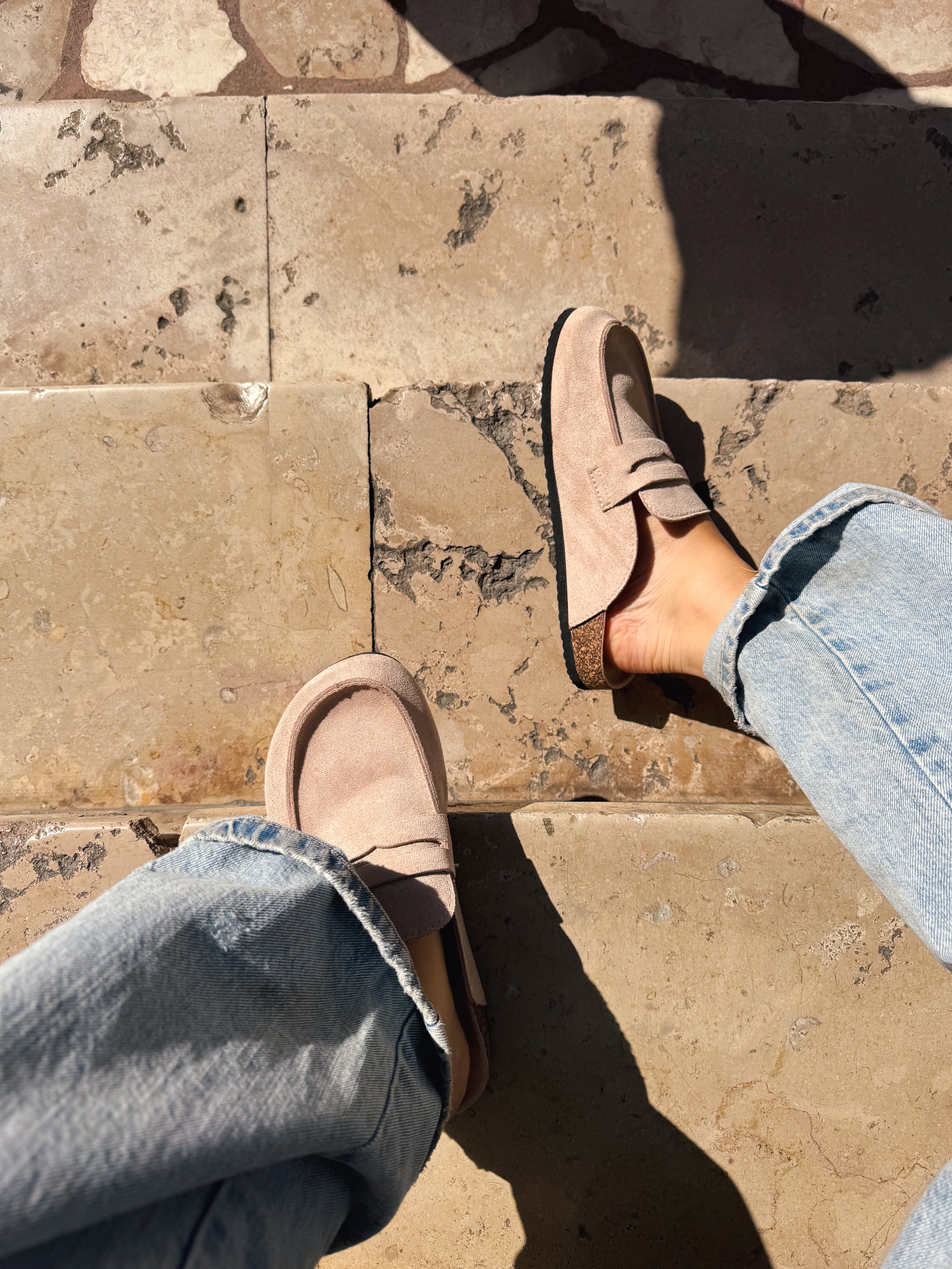 Beige Sacha mules
