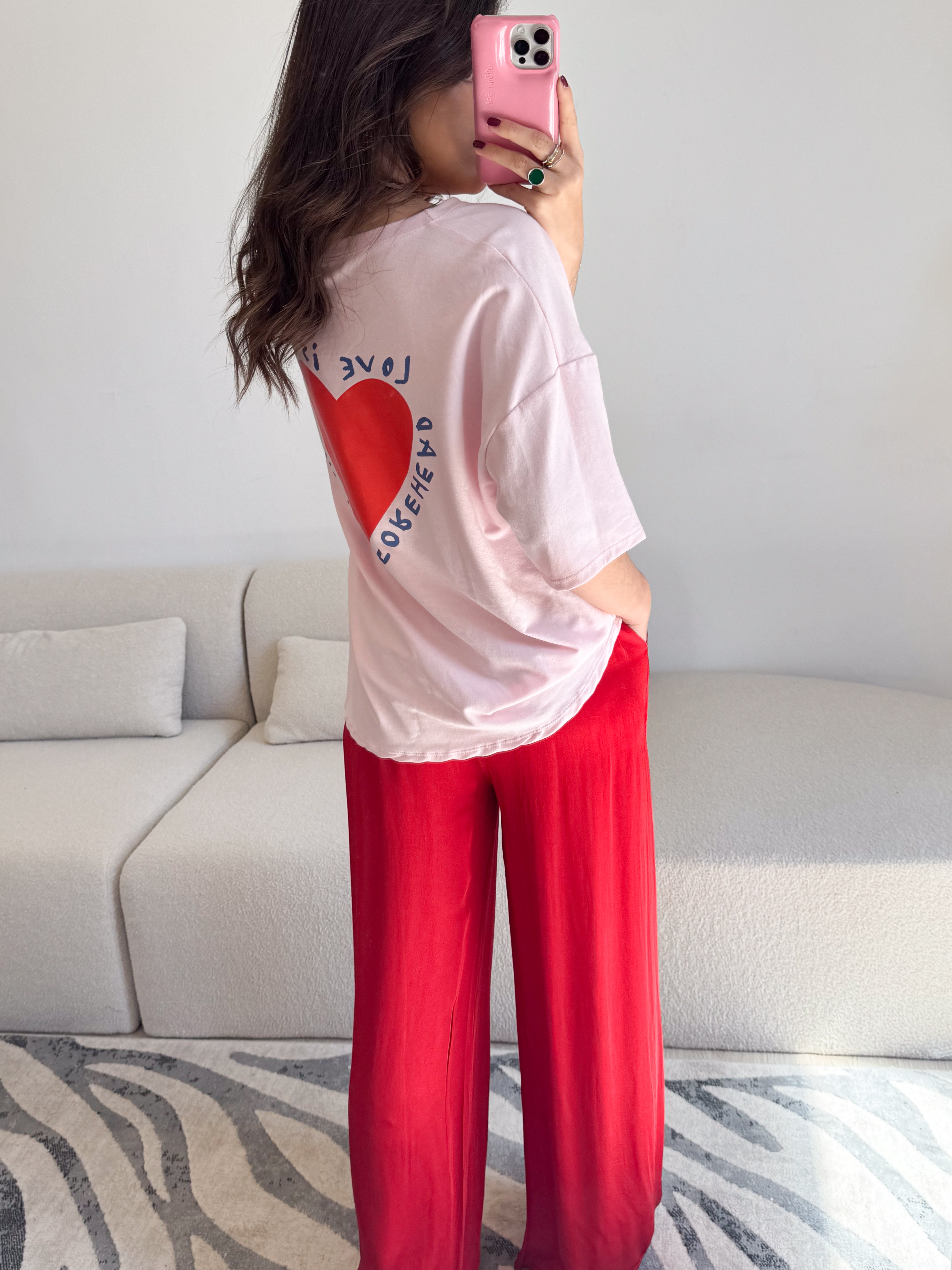 Rote Seidenhose von Giuseppa