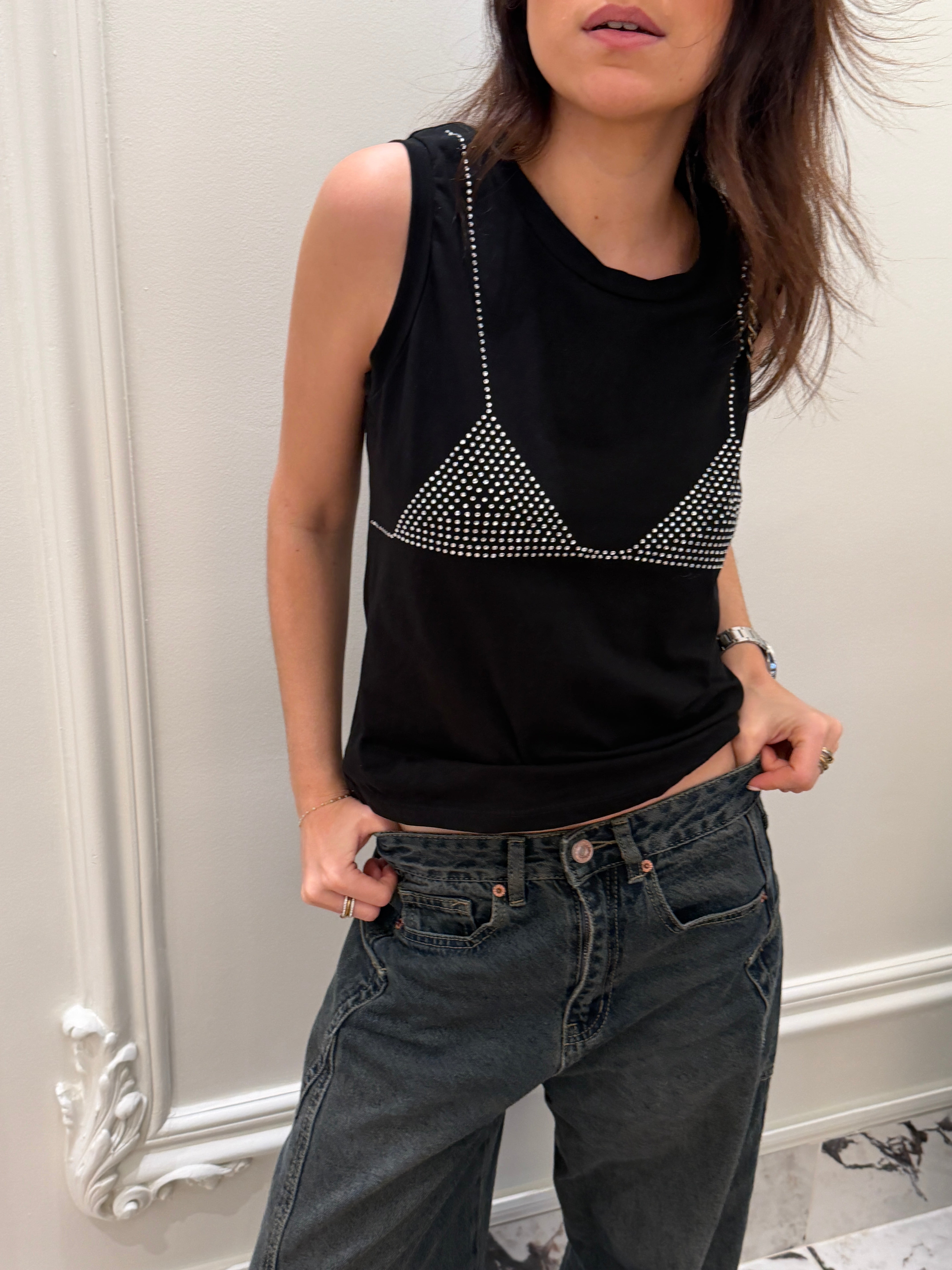 Верх Сюзи чёрный