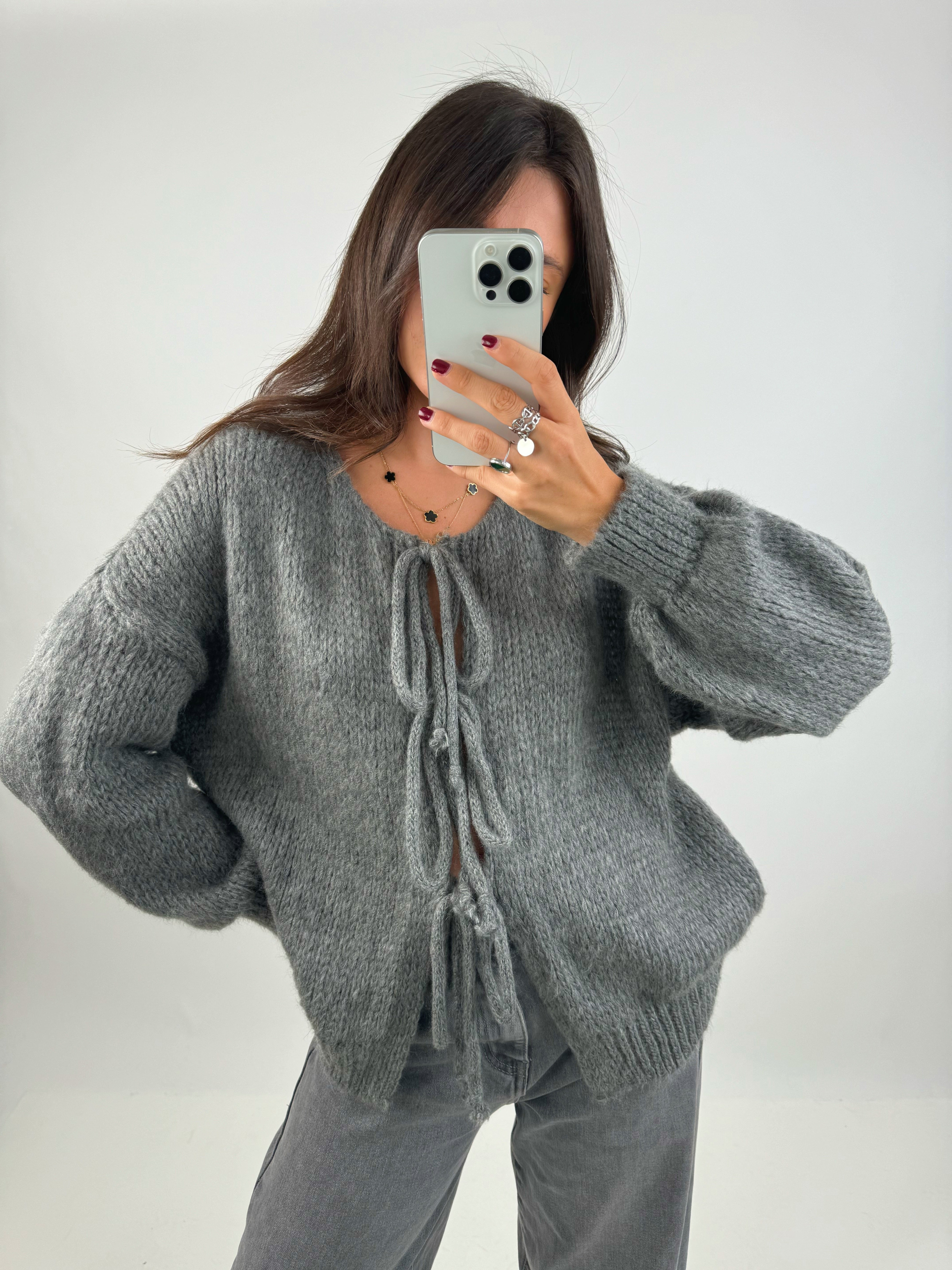 Gilet Nava gris foncé