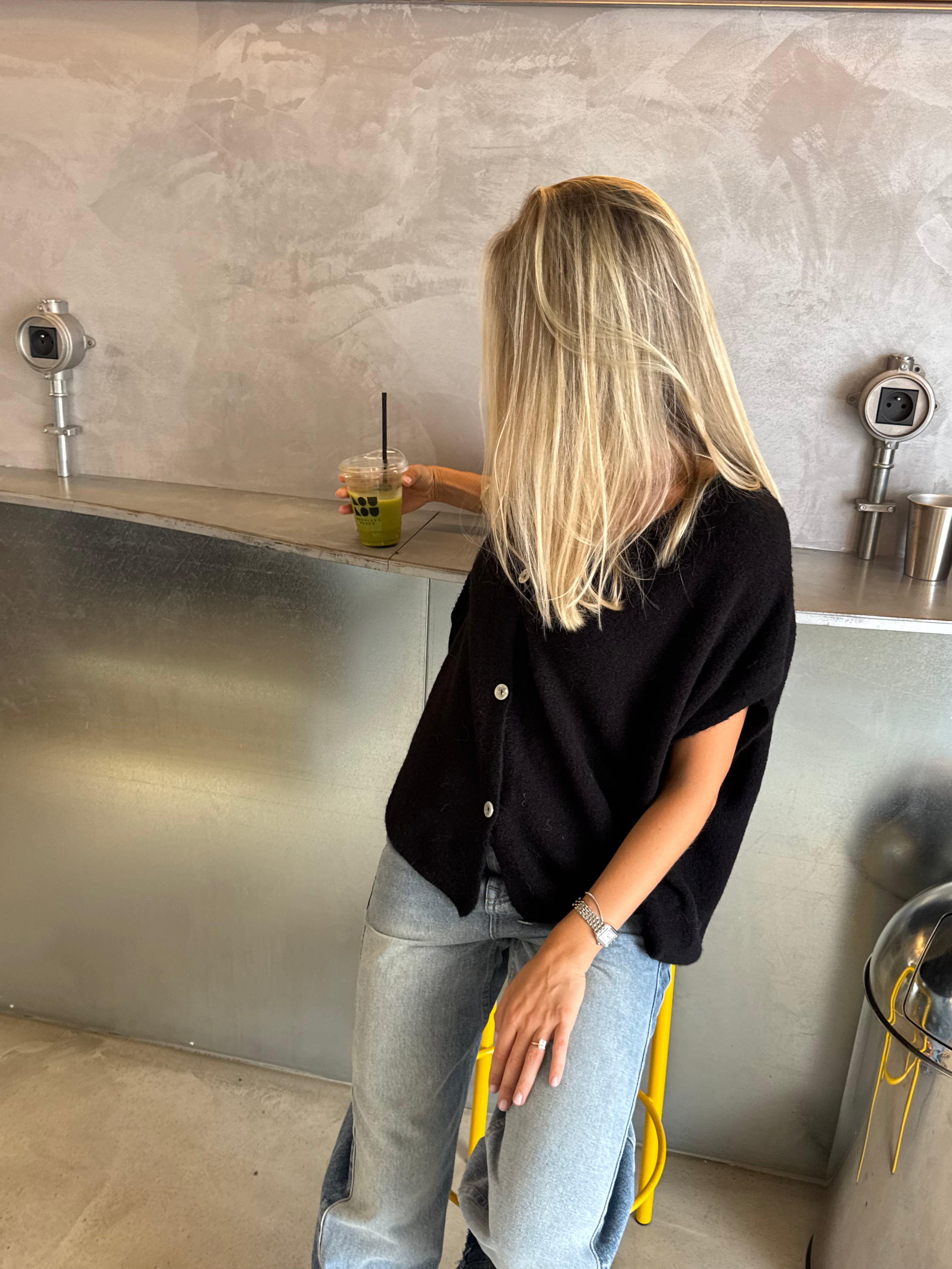 Lucie black vest