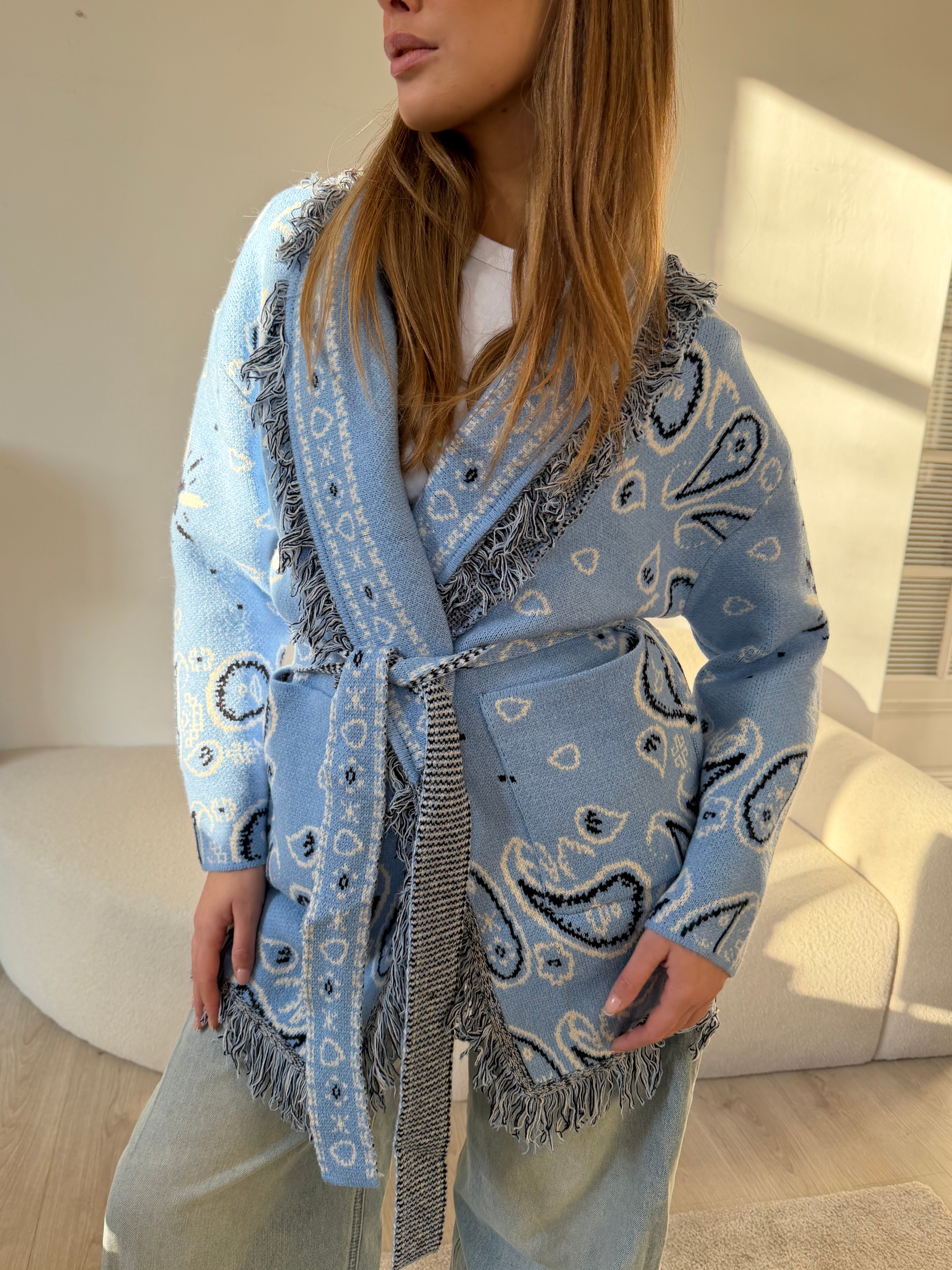 Gilet Suzanne bleu
