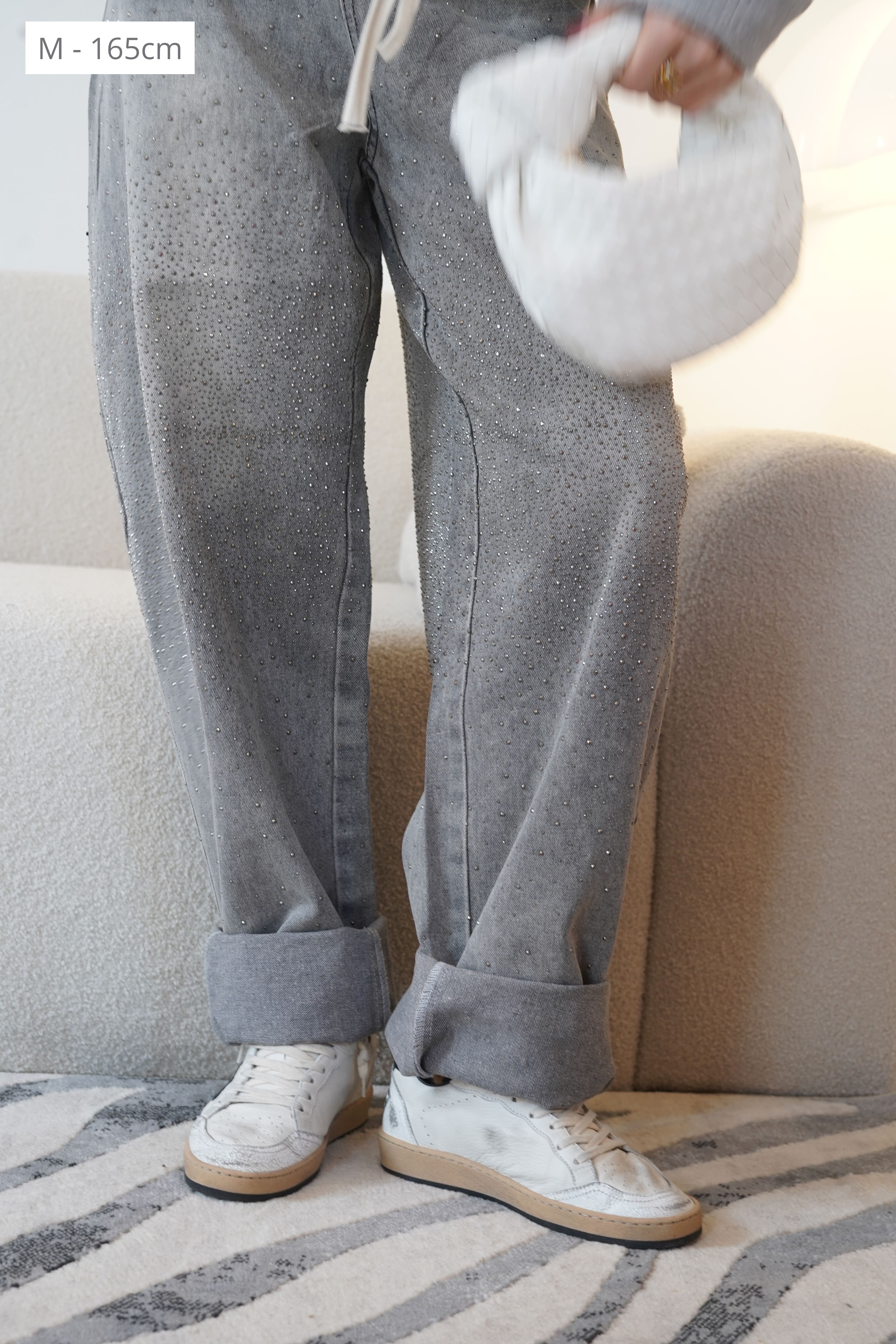 Grijze Suzy-spijkerbroek