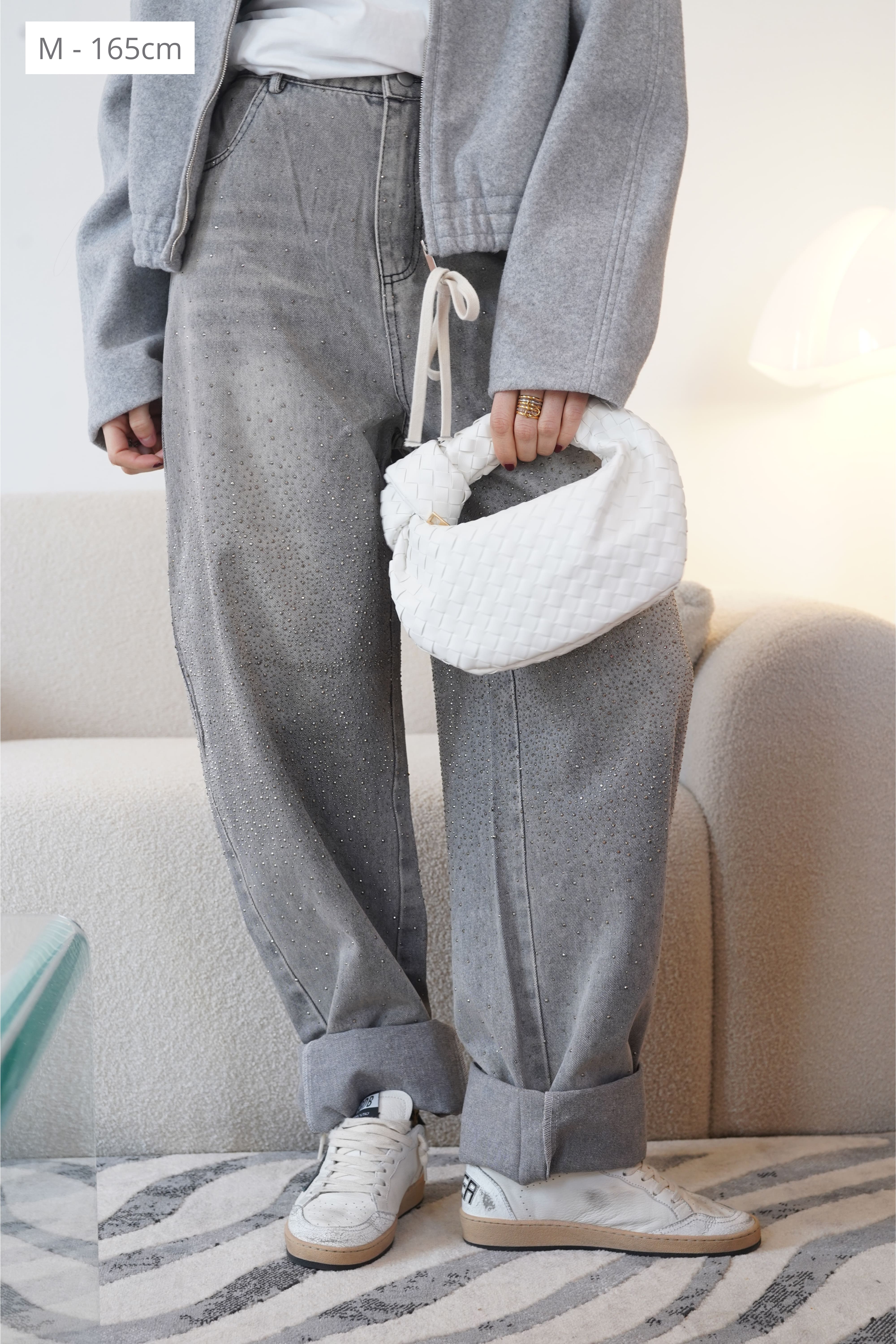 Grijze Suzy-spijkerbroek