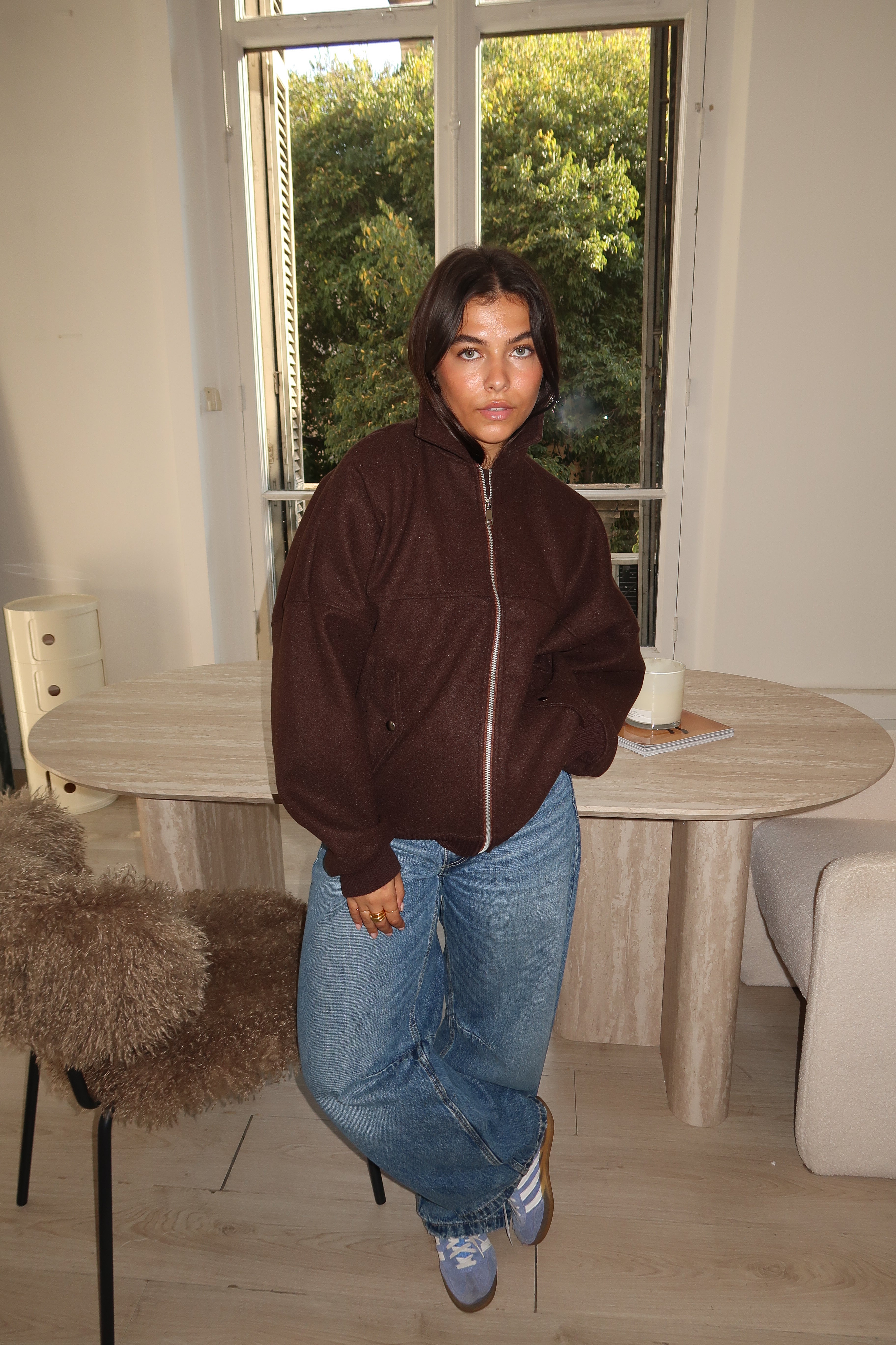 Bomber Angelina marron