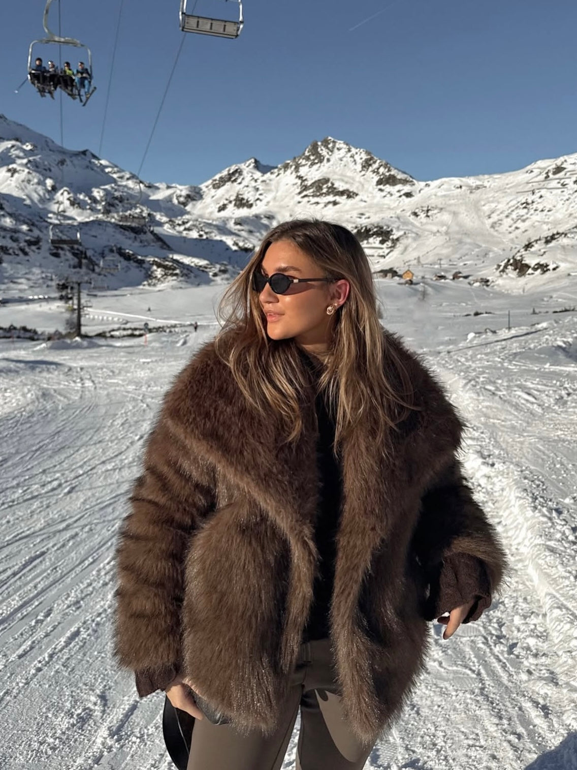 Frakke Fiona brun