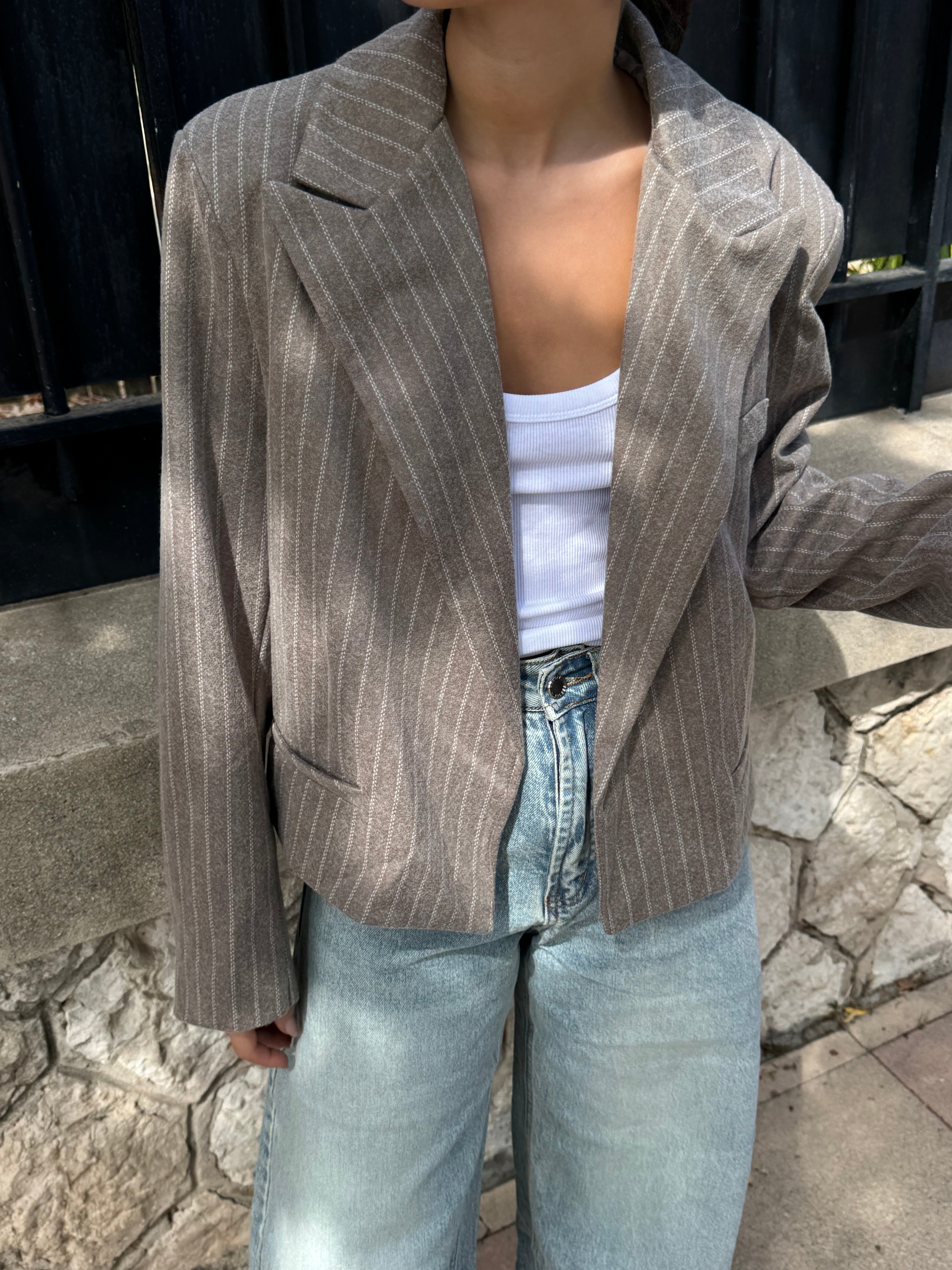 Lisa taupe blazer