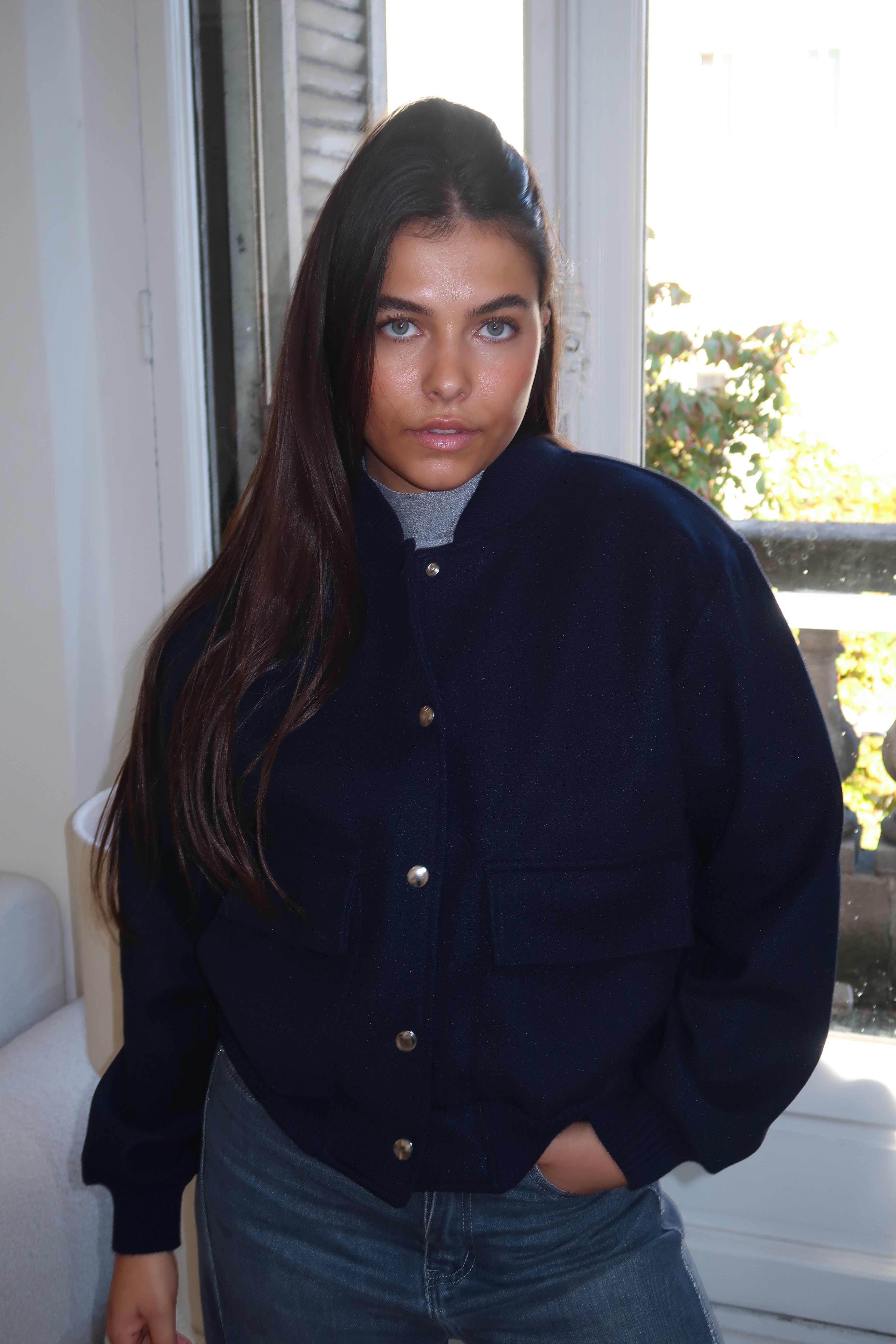 Bomber Angel bleu marine