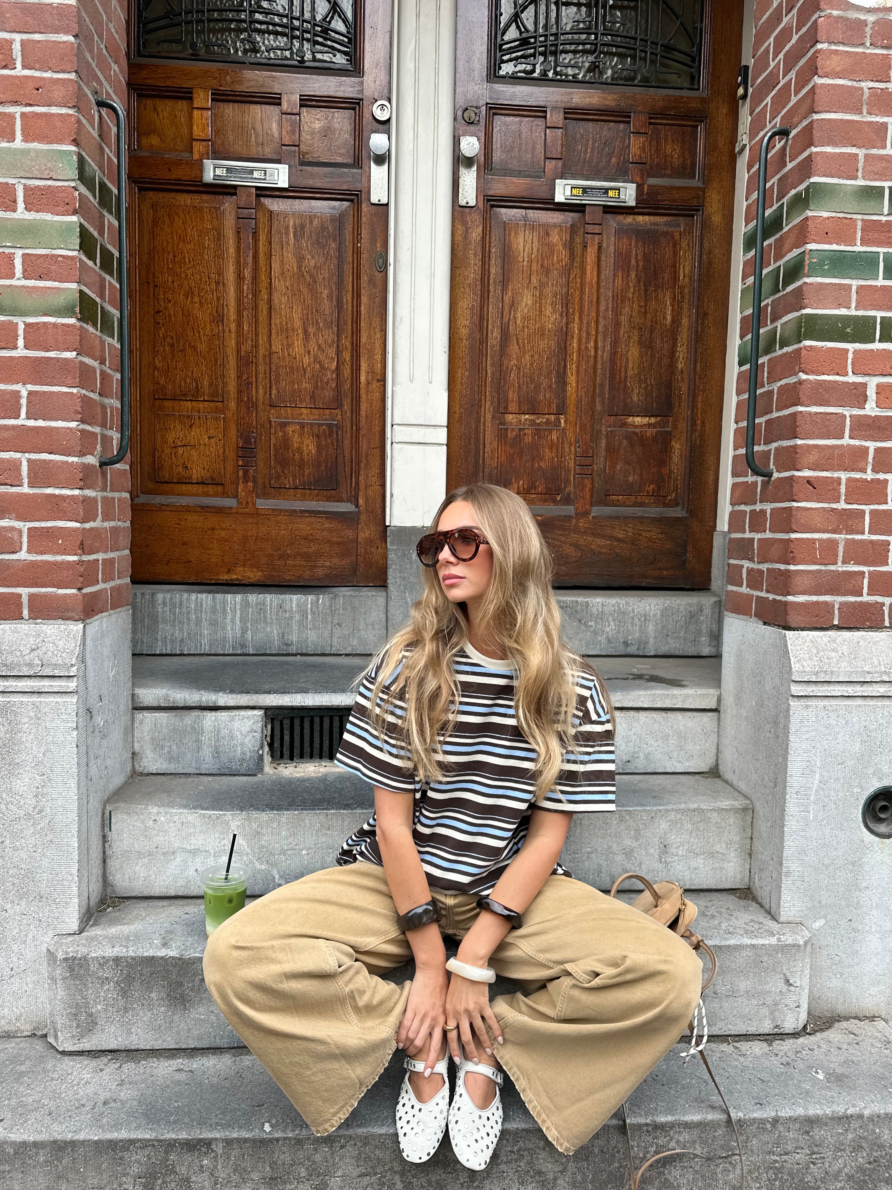 Sandrine blå t-shirt
