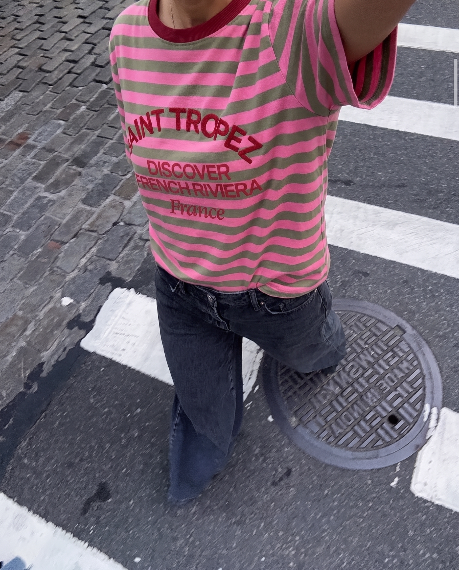 Tee-shirt Saint-Tropez rose
