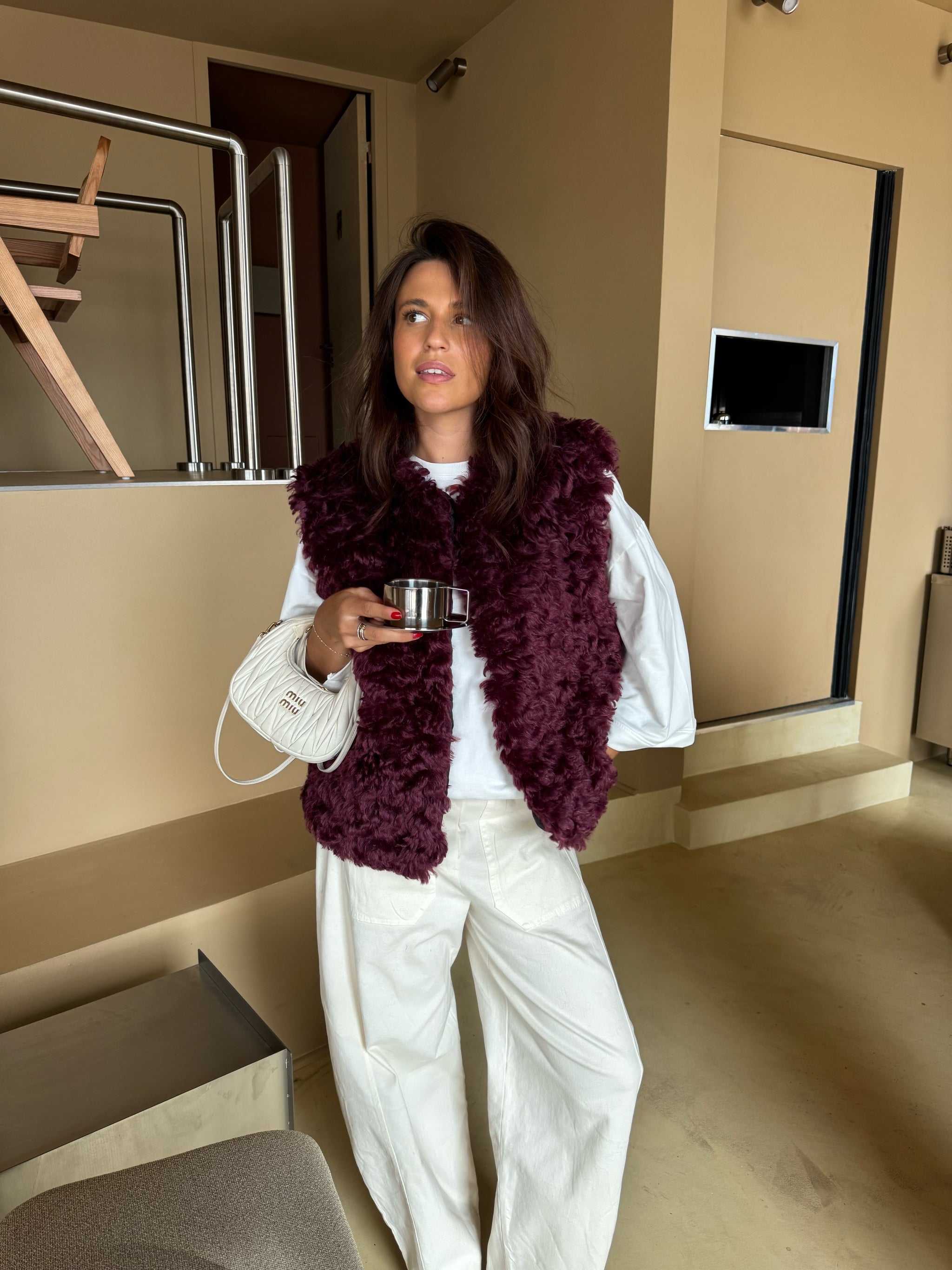 Veste Louise bordeaux