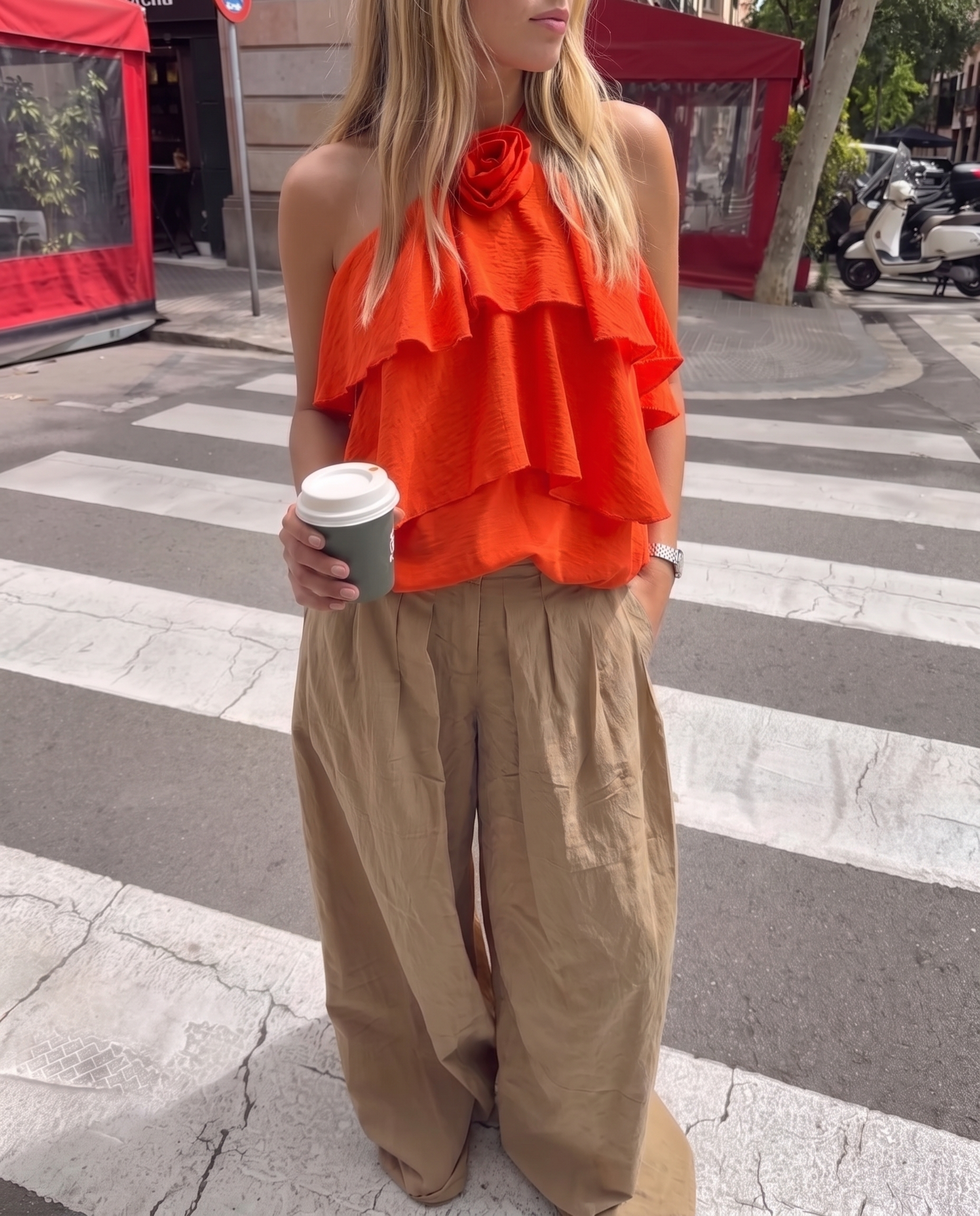 Isadora topp orange