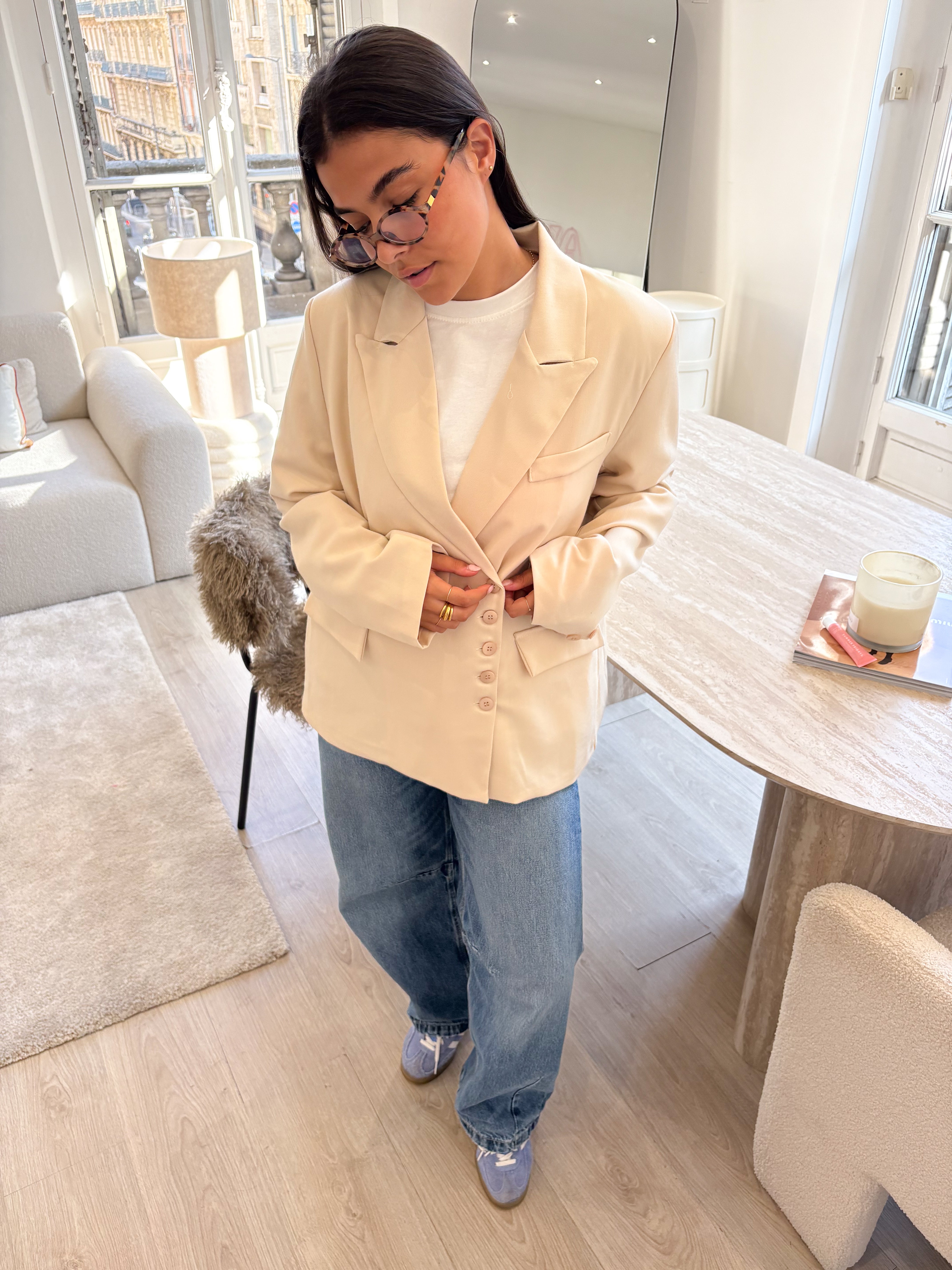 Katherine beige blazer