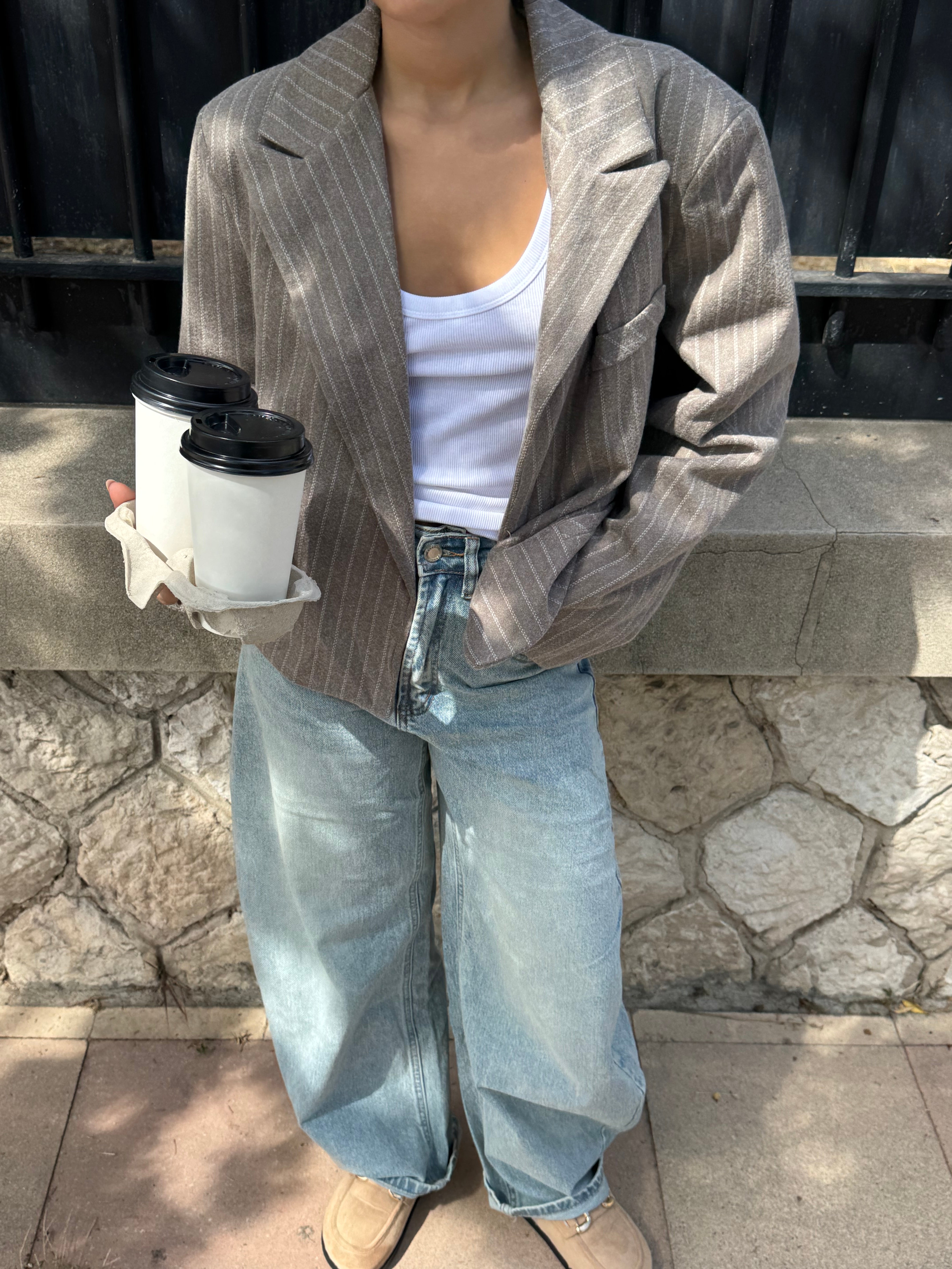 Lisa taupe blazer
