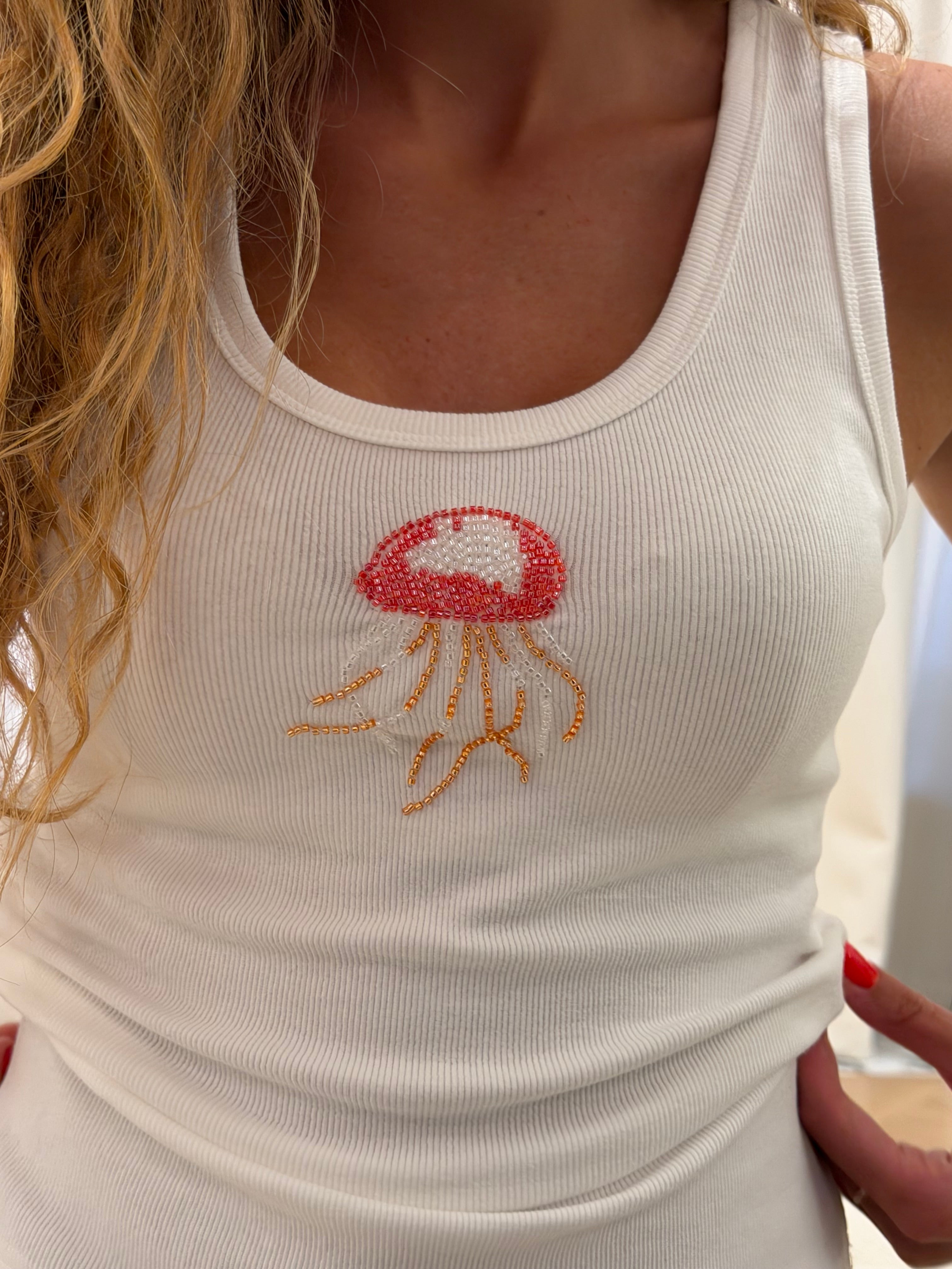 Débardeur Amber motif méduse