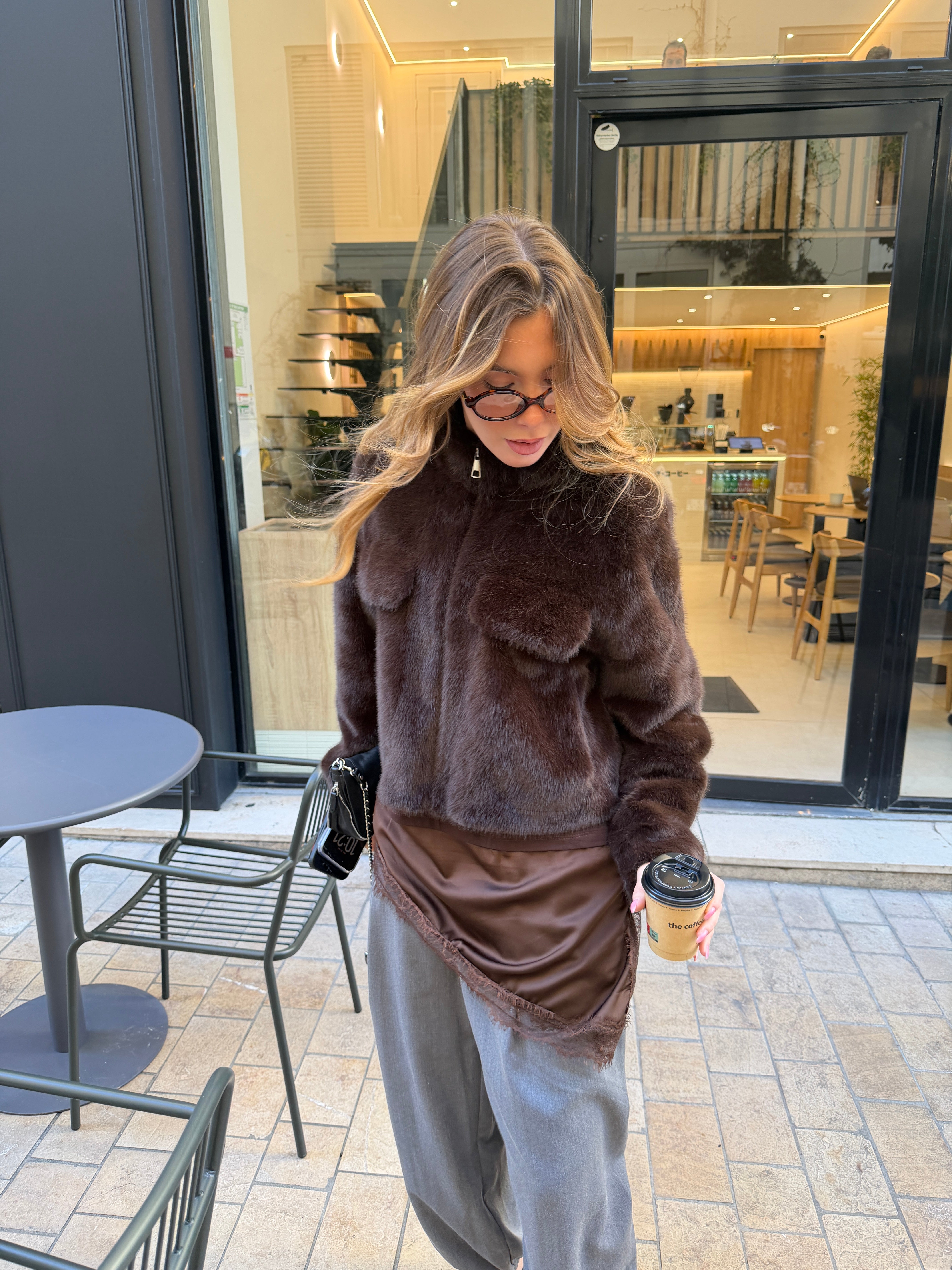 Braune Heloise-Jacke