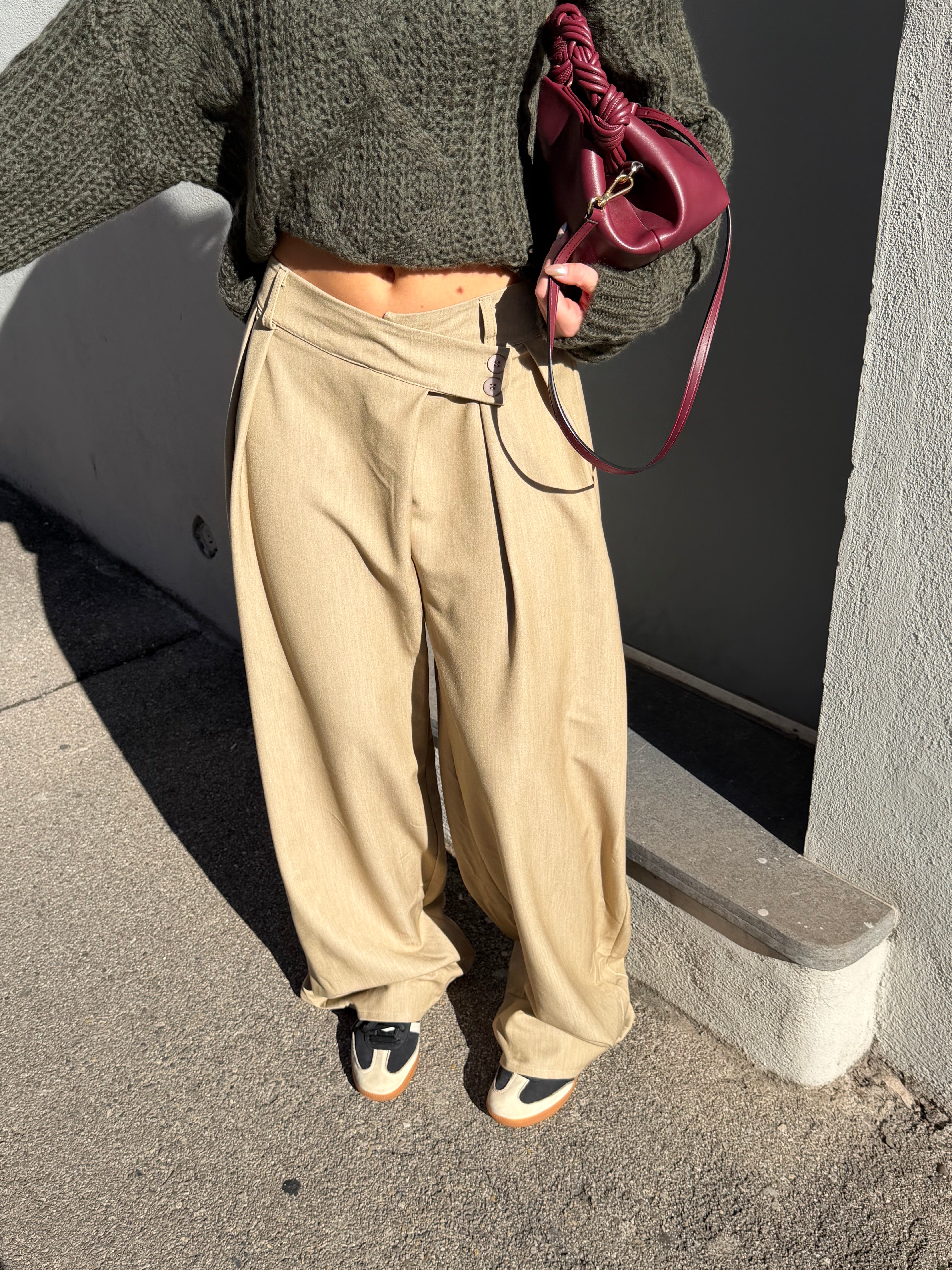 Pantalon Vivienne taupe