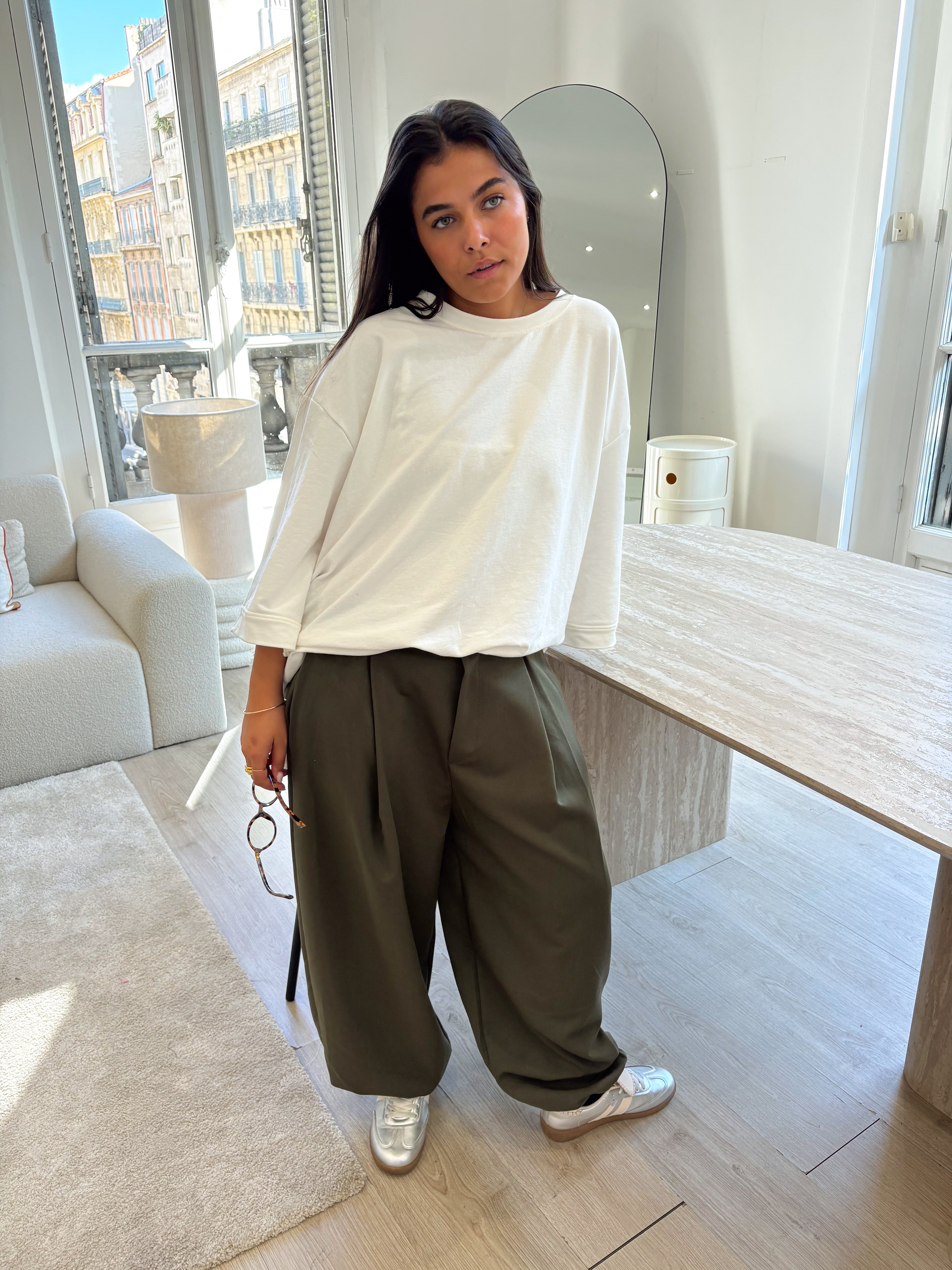 Pantalon Giulia kaki