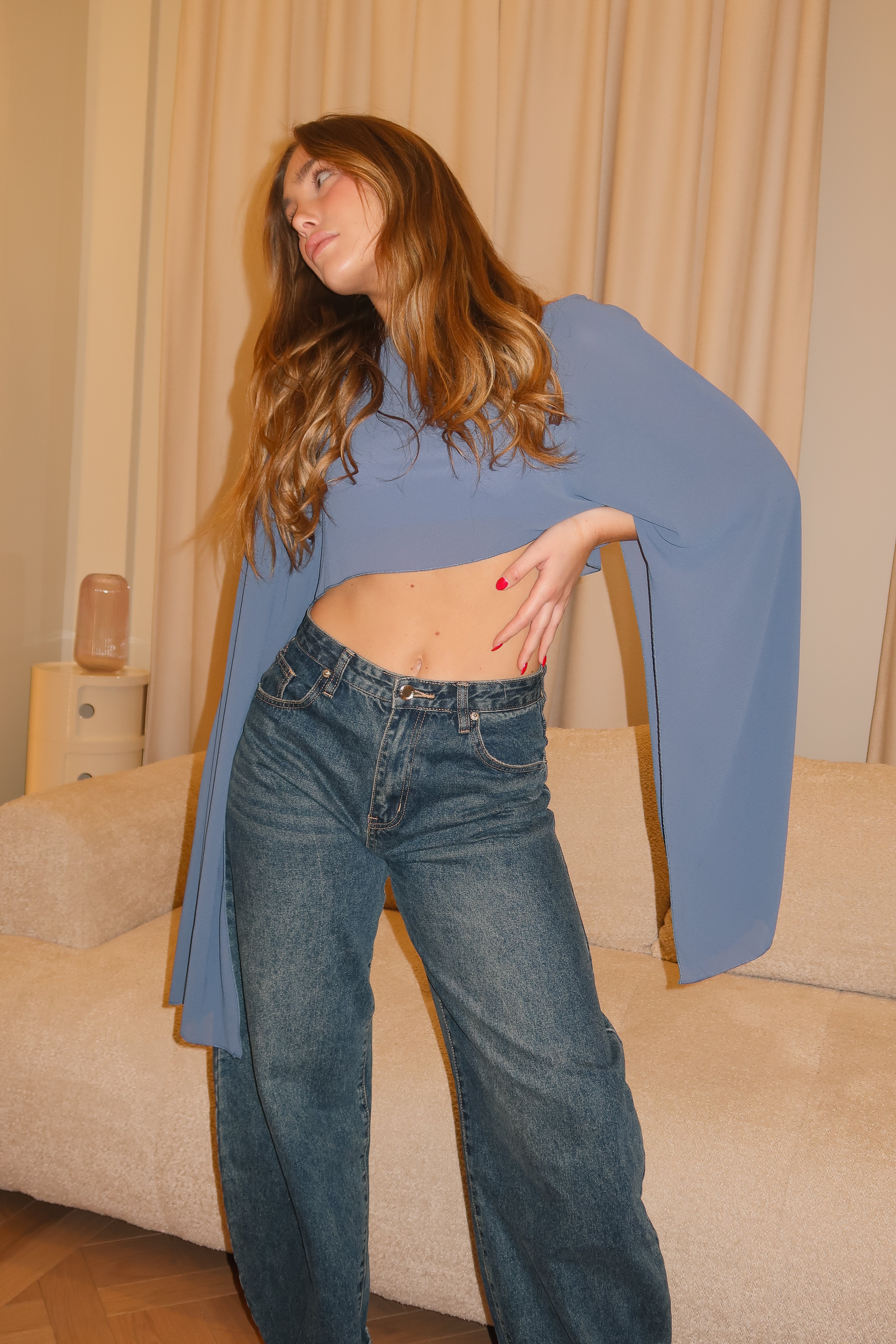 Blue Cherry Cape
