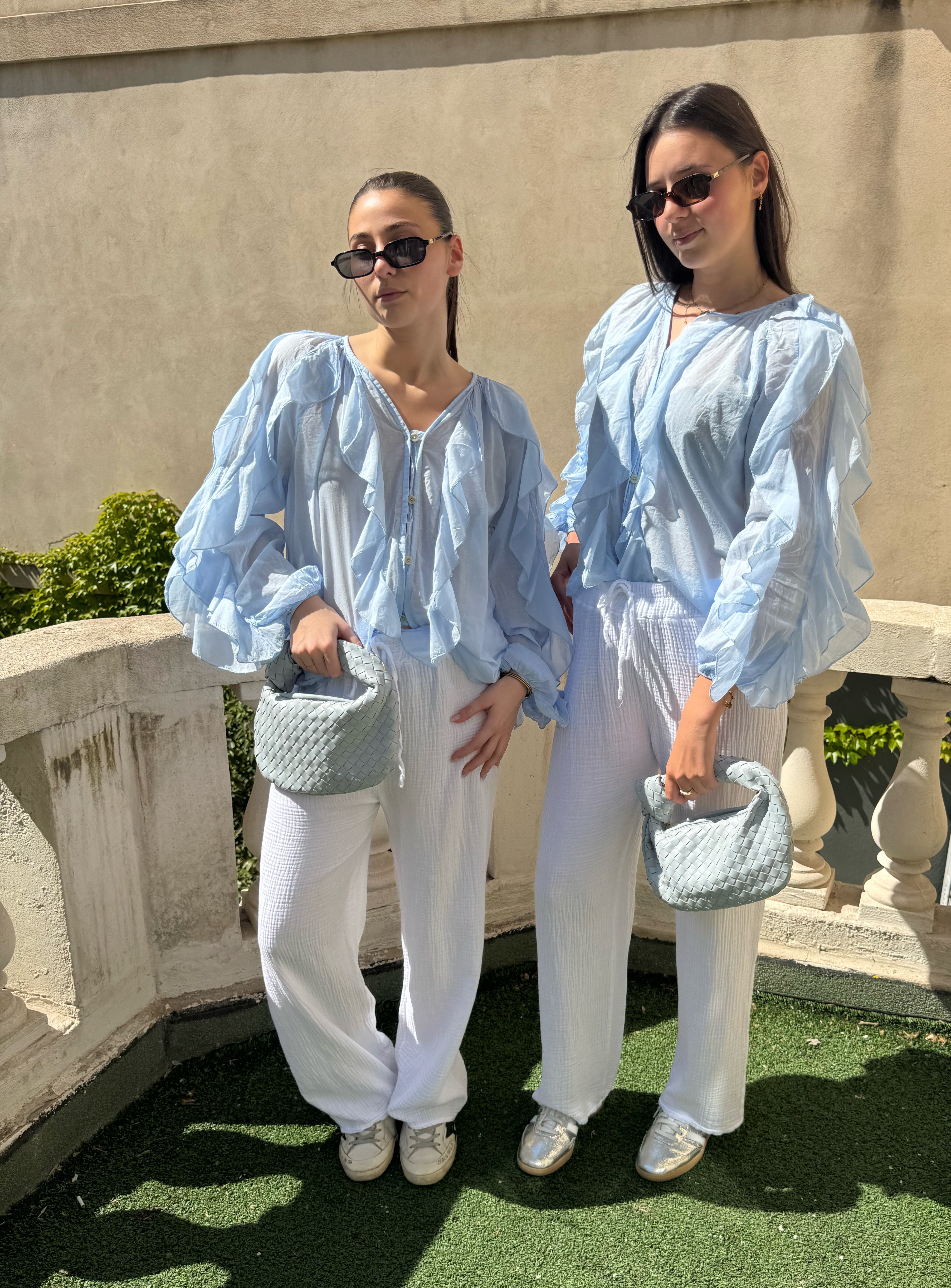 Annie blue blouse