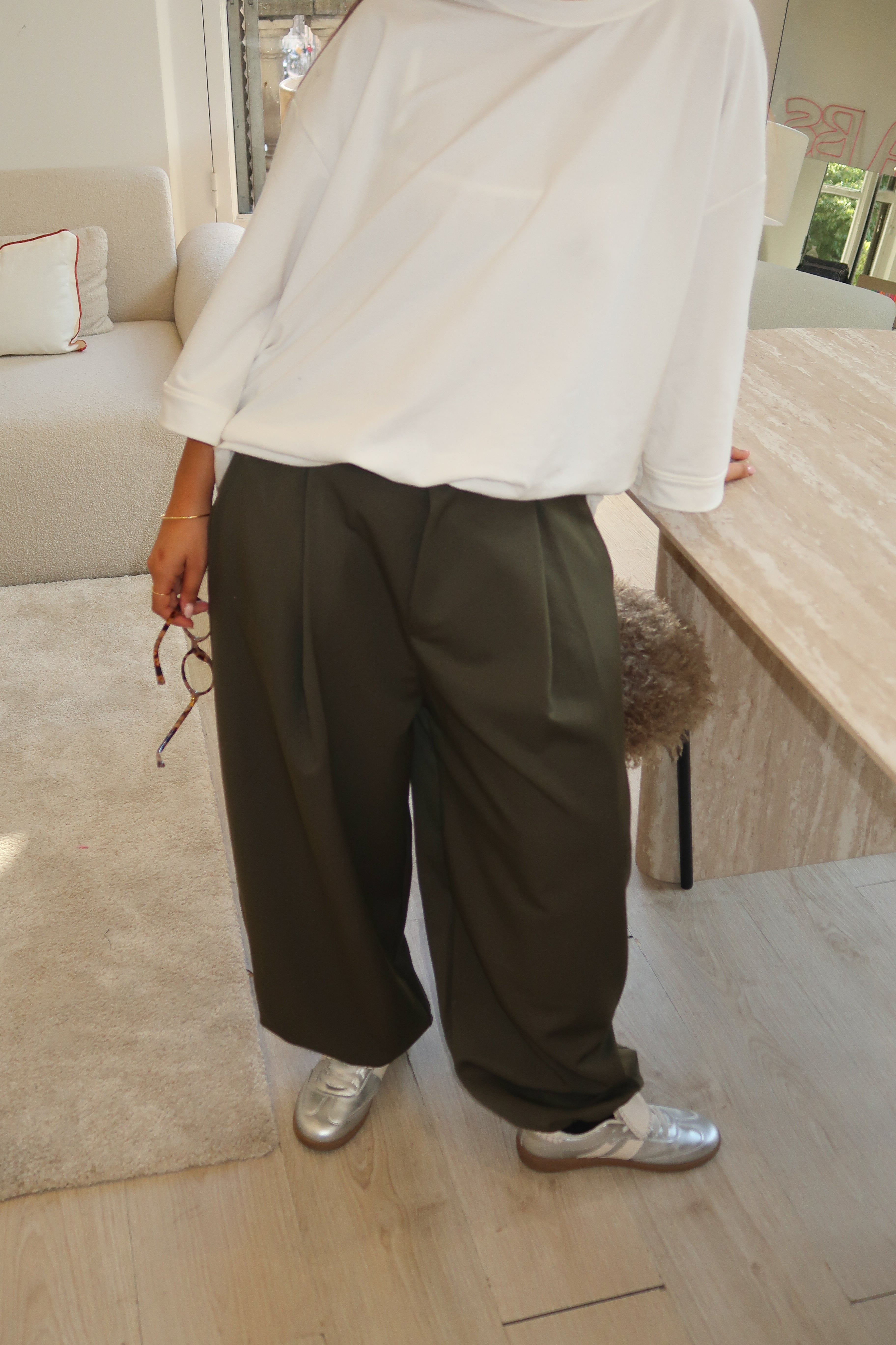 Pantalon Giulia kaki