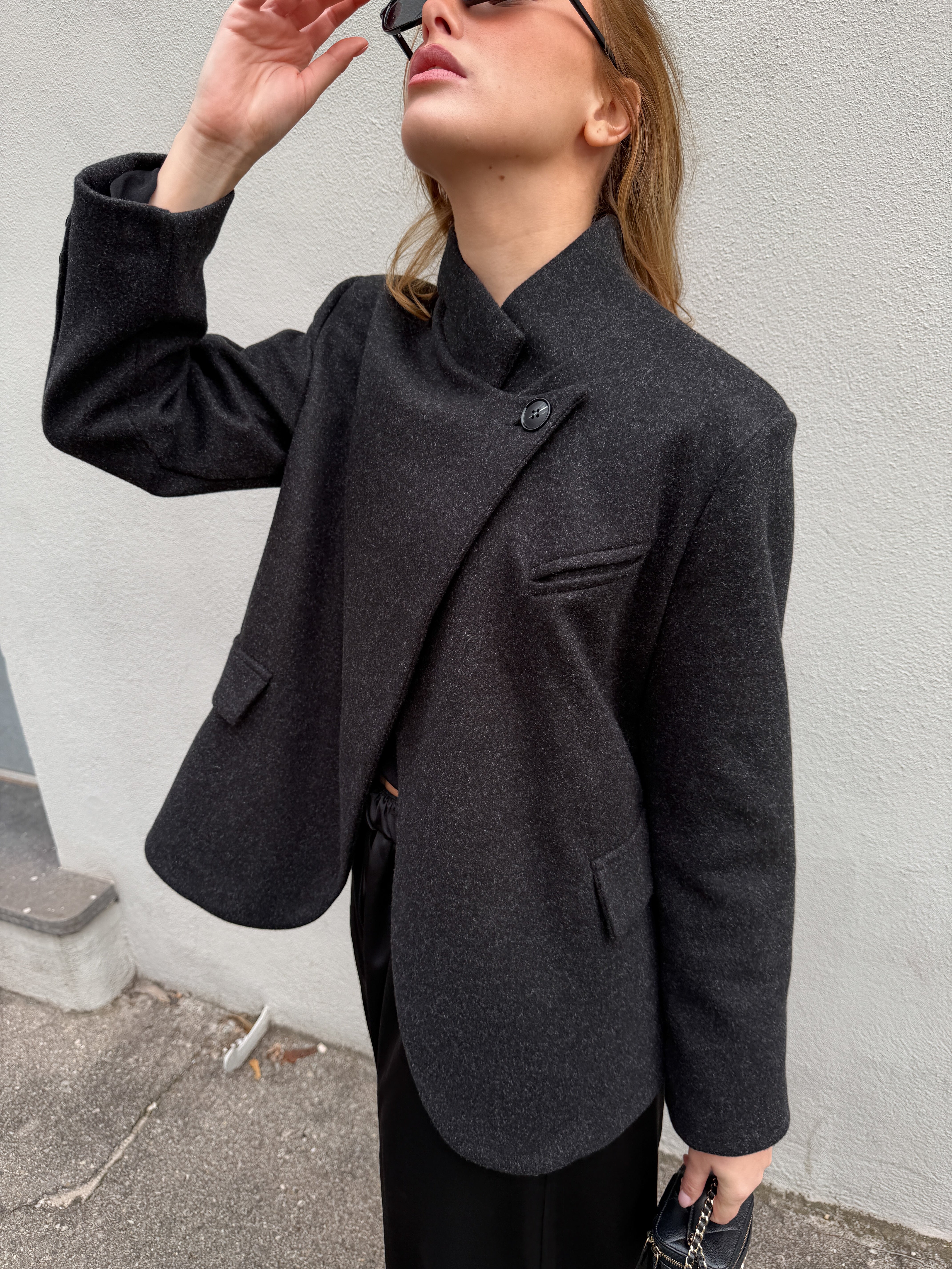 Blazer Naomi gris anthracite