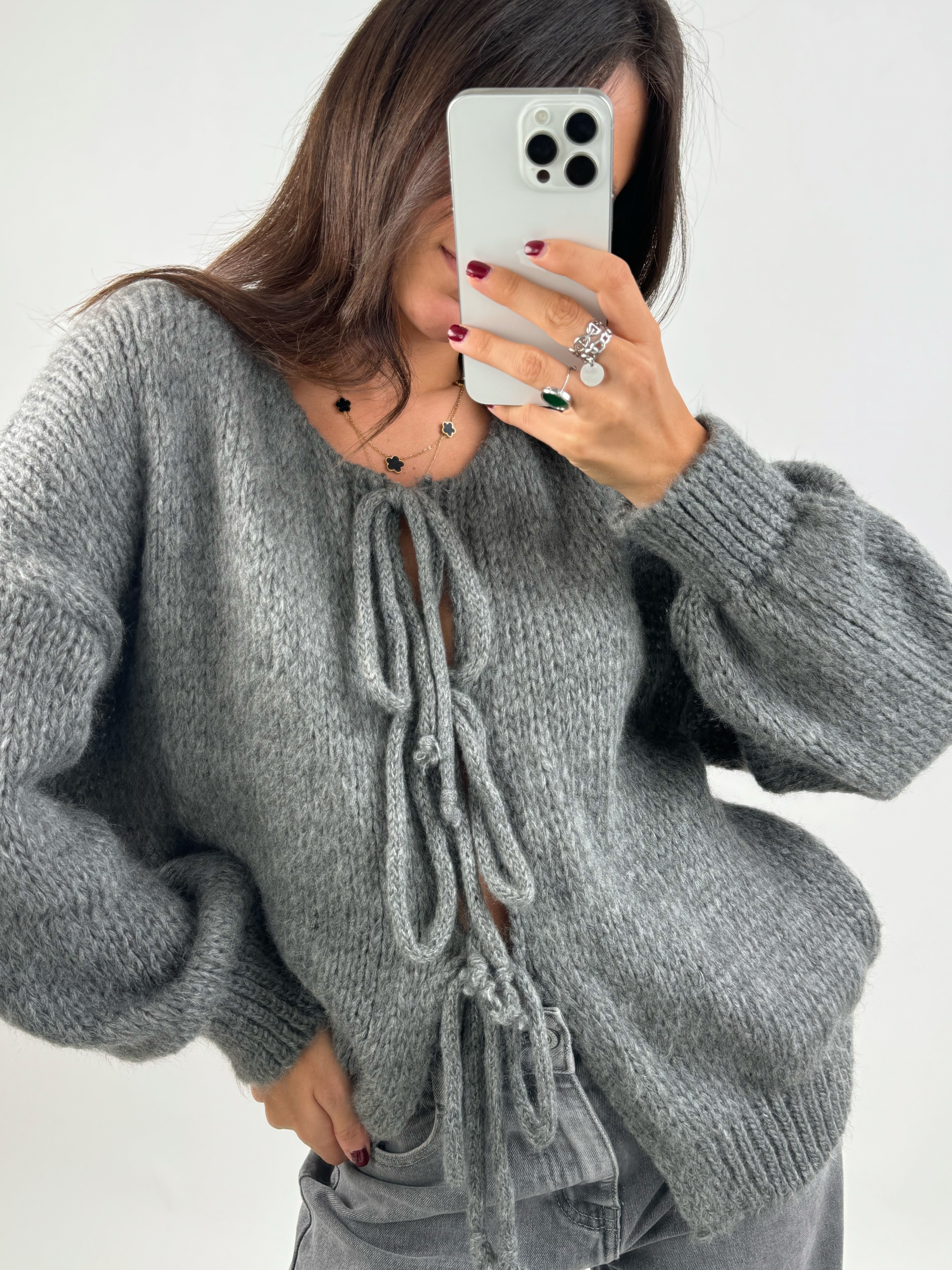 Gilet Nava gris foncé