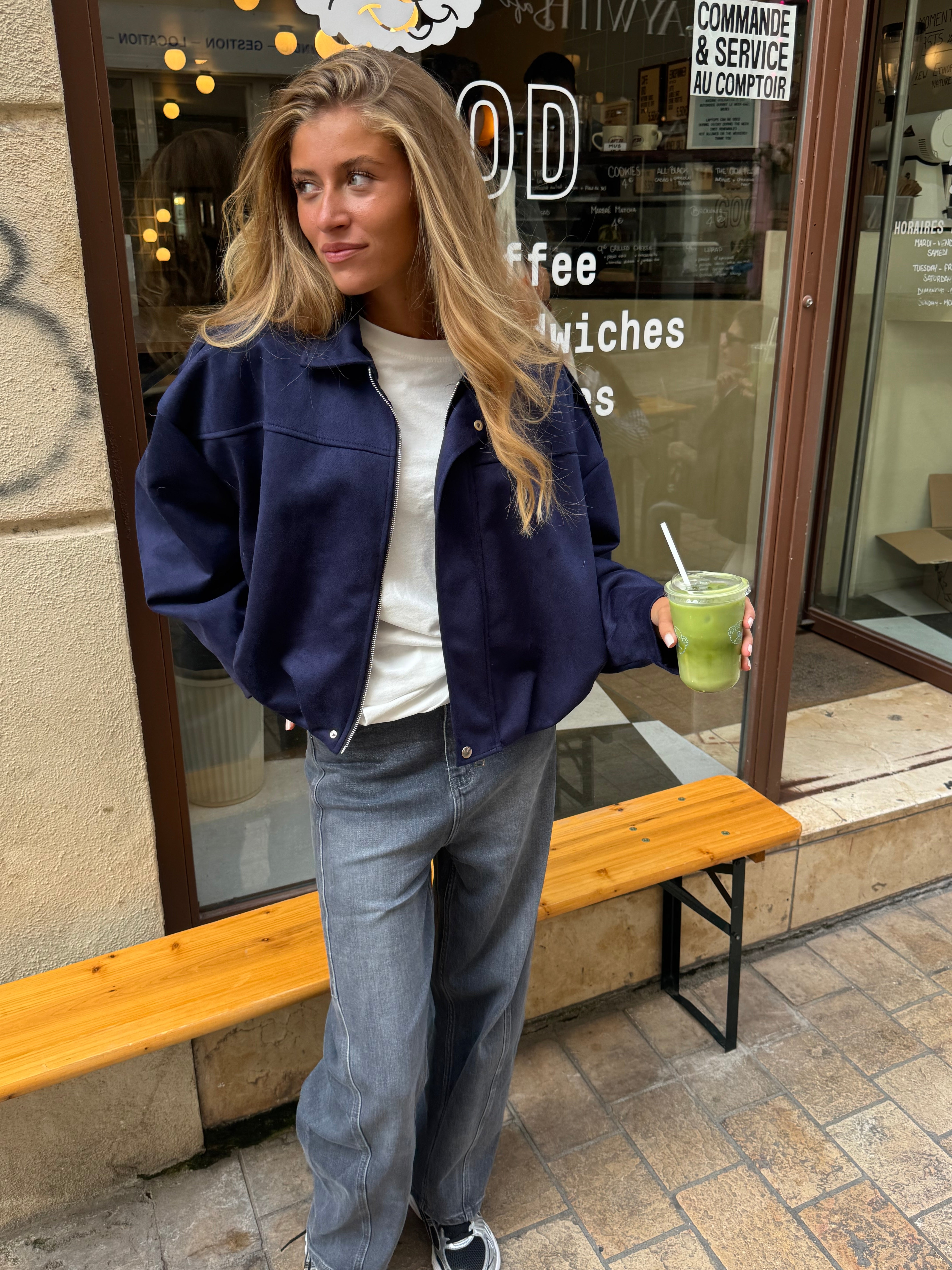 Chaqueta Perrine azul marino