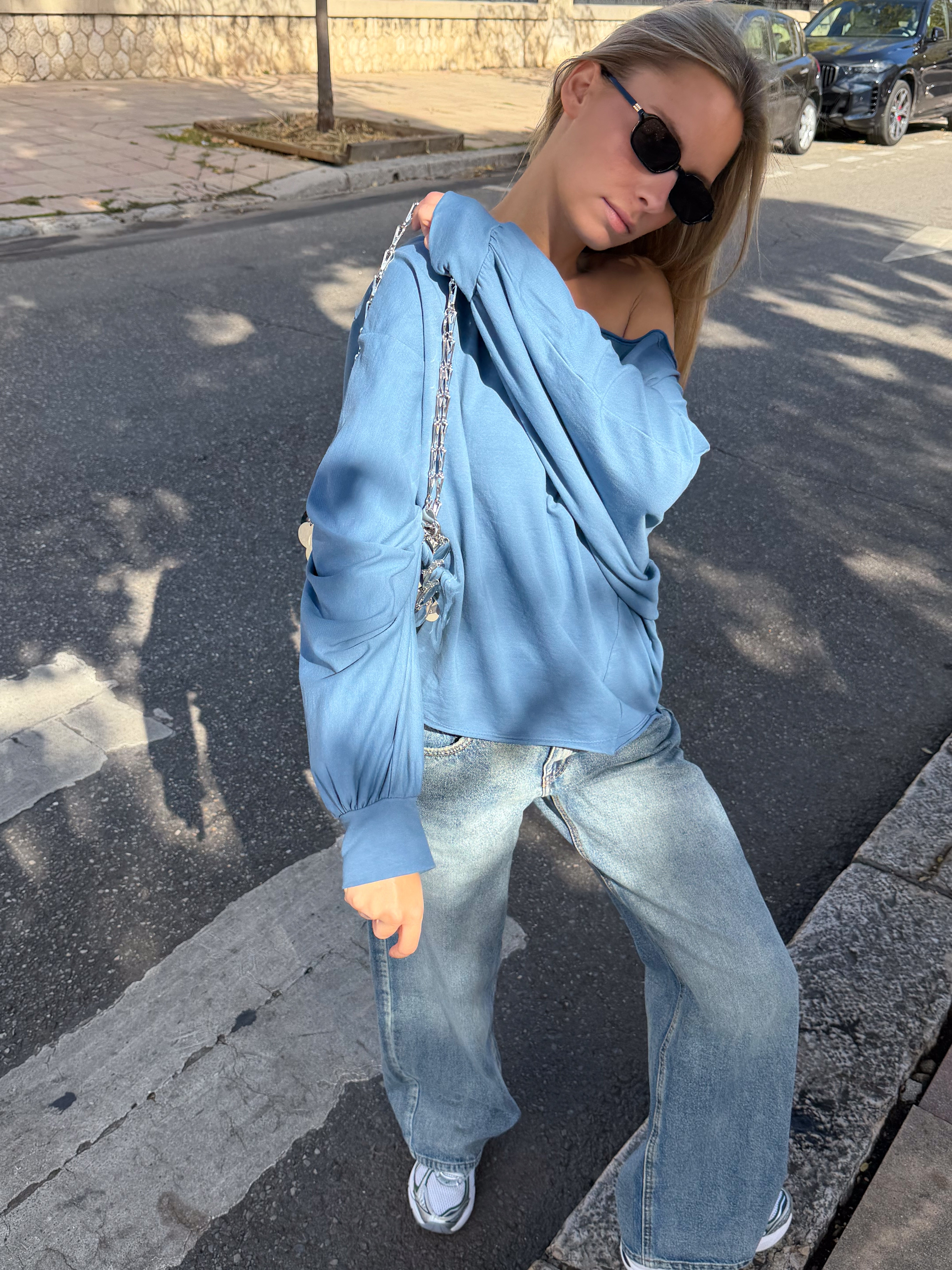 Juliette blaues T-Shirt