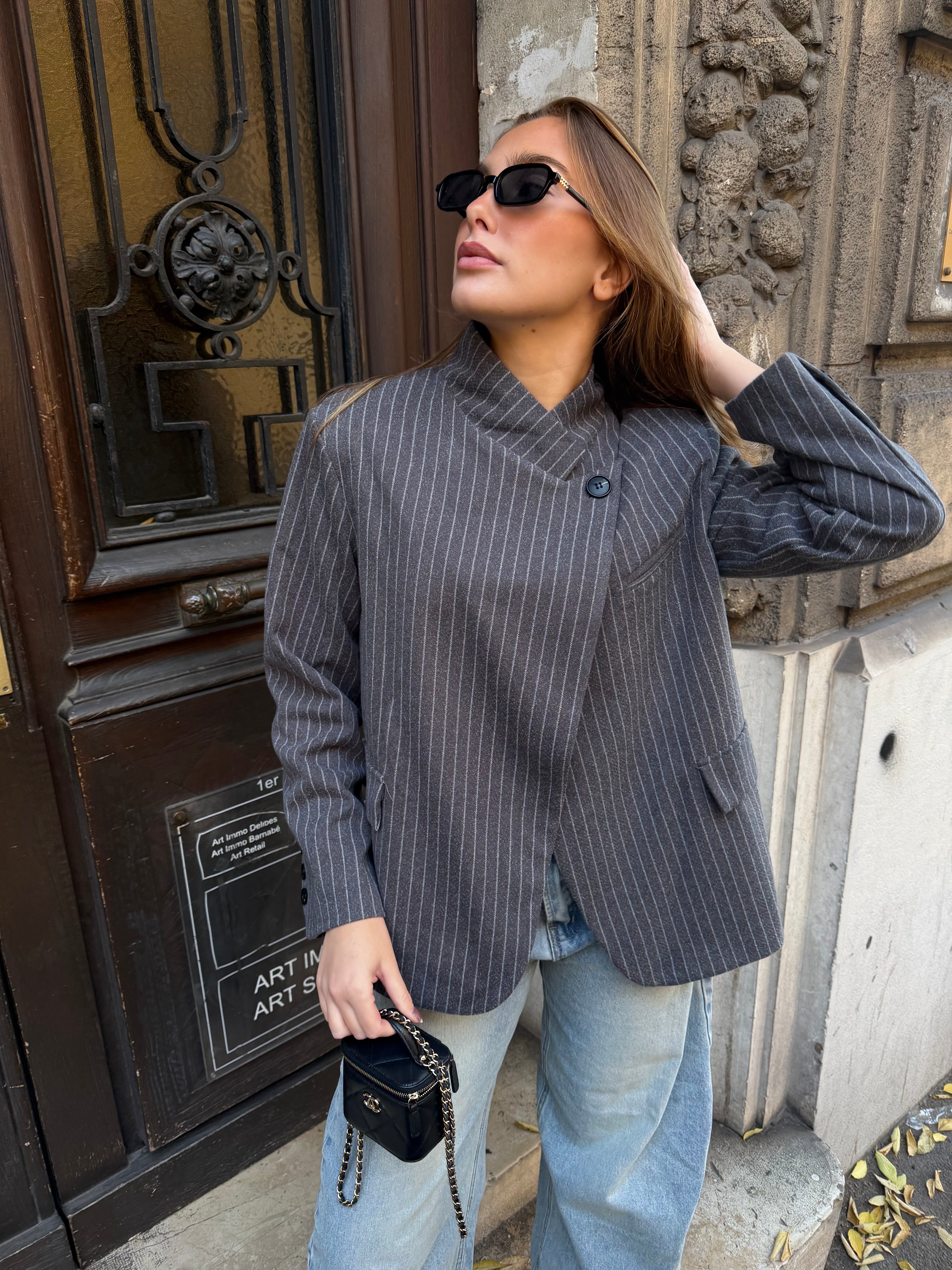 Hellgrauer Naomi-Blazer