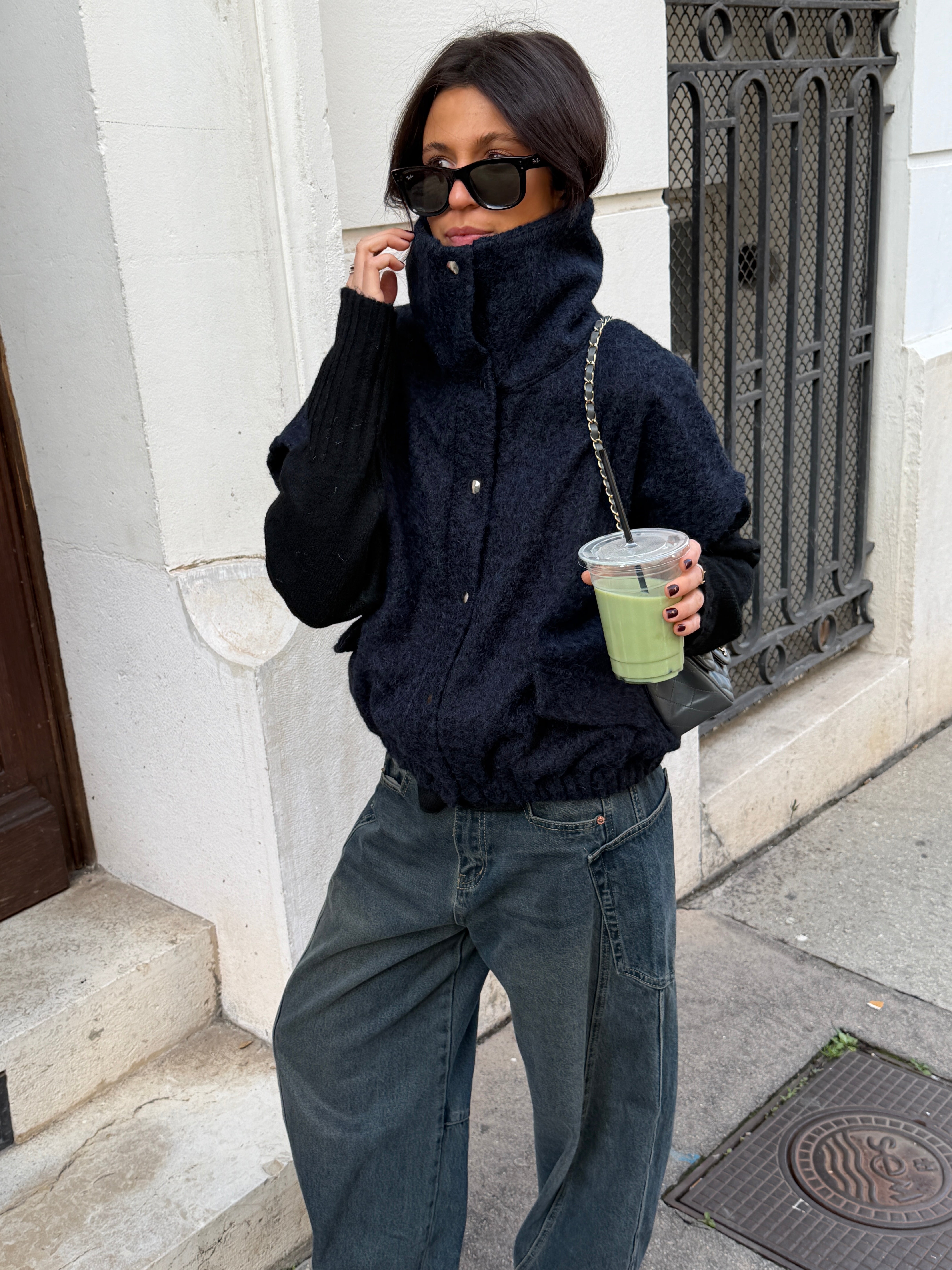 Marineblaue Jacke „Anais“