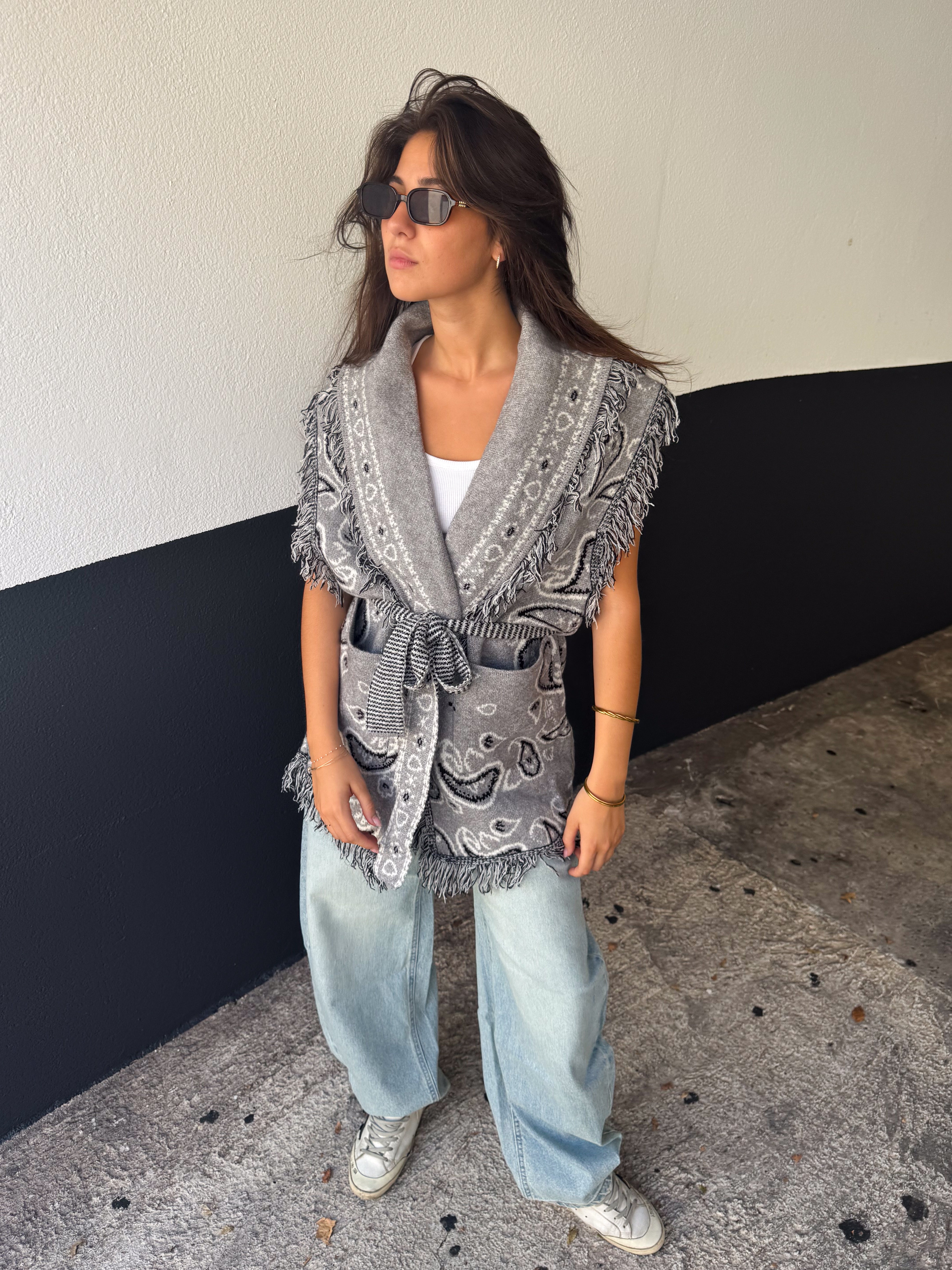 Gilet Natacha gris