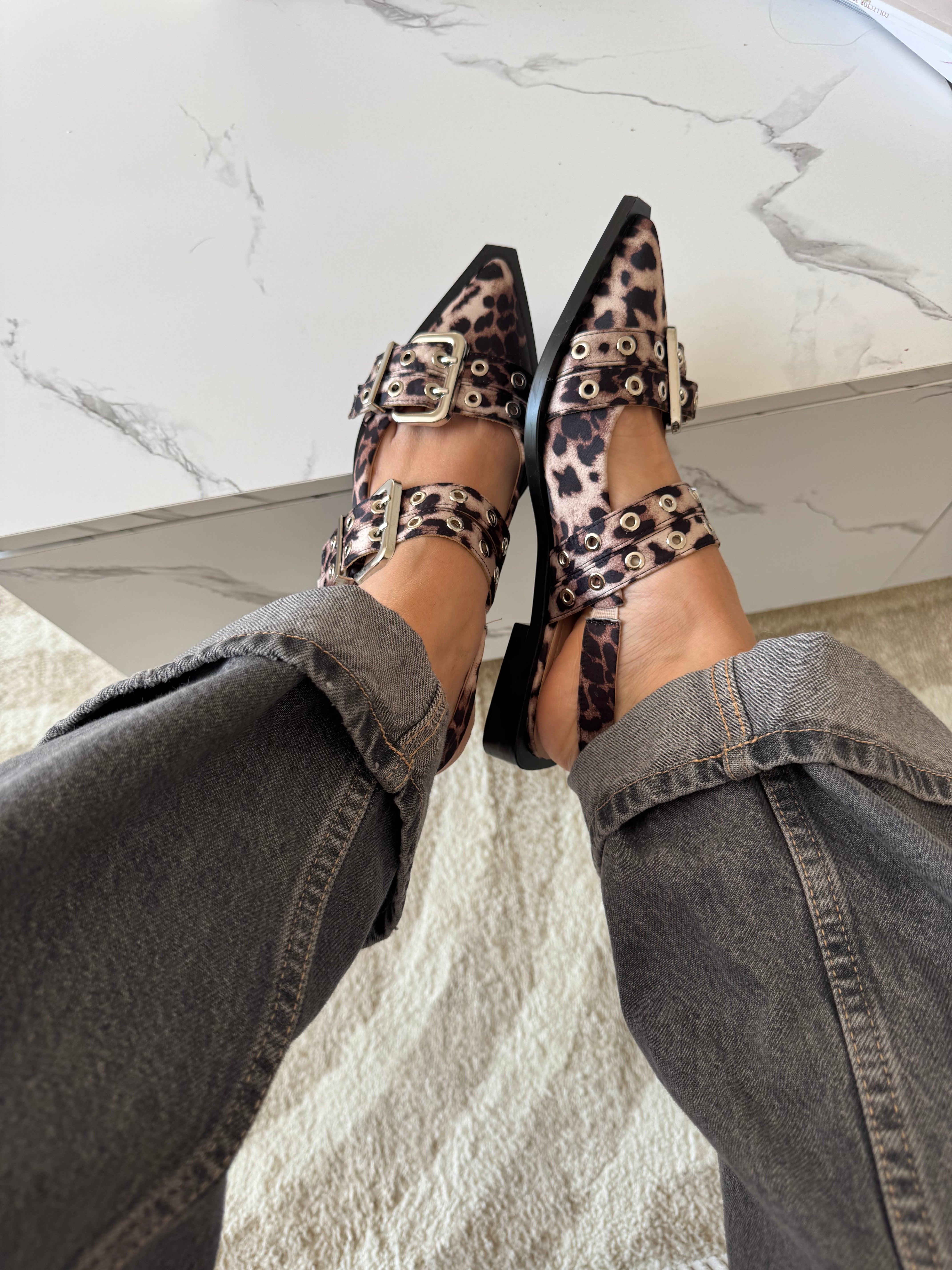 Louna leopard ballerinas