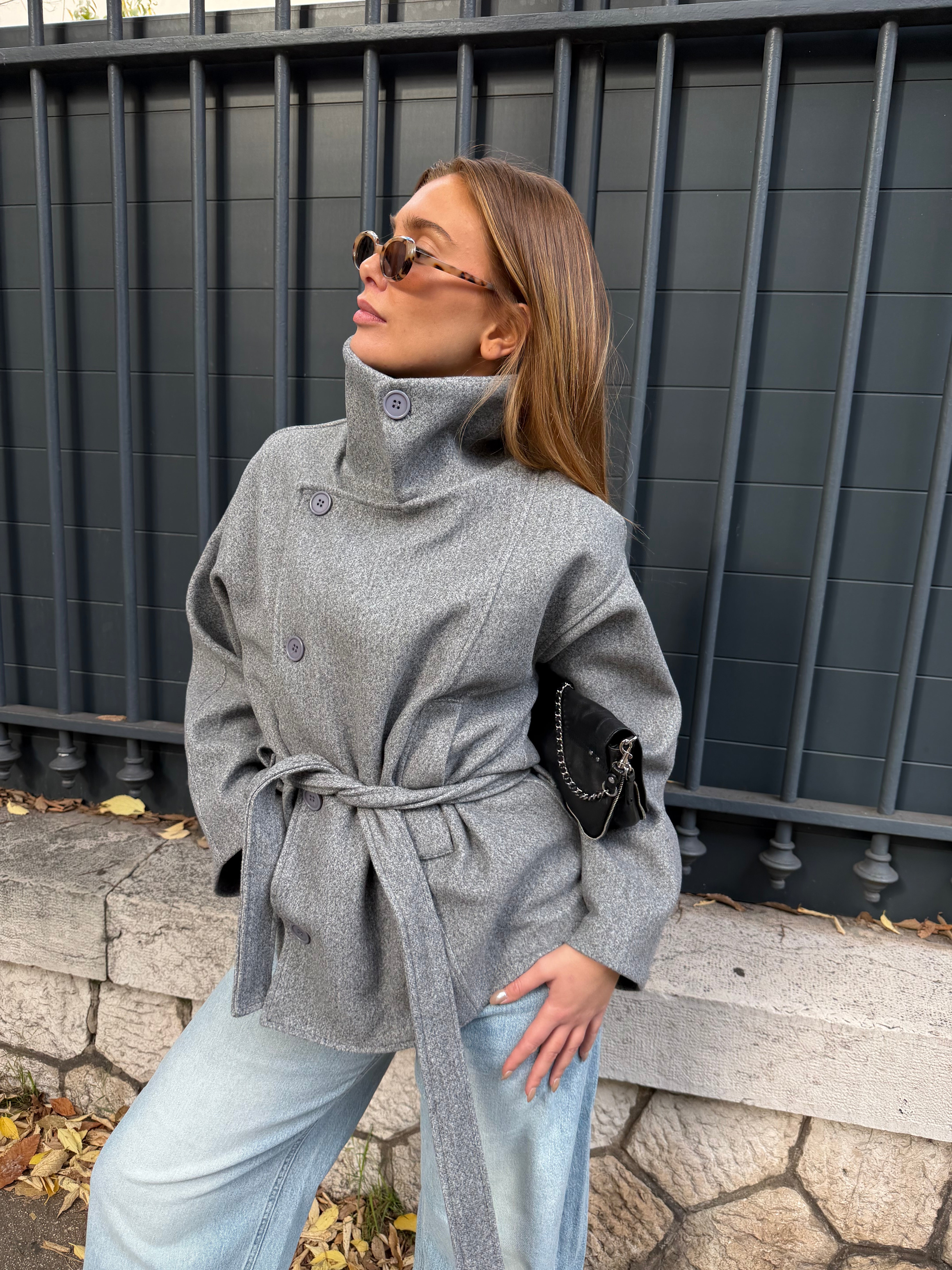 Roxane gray coat