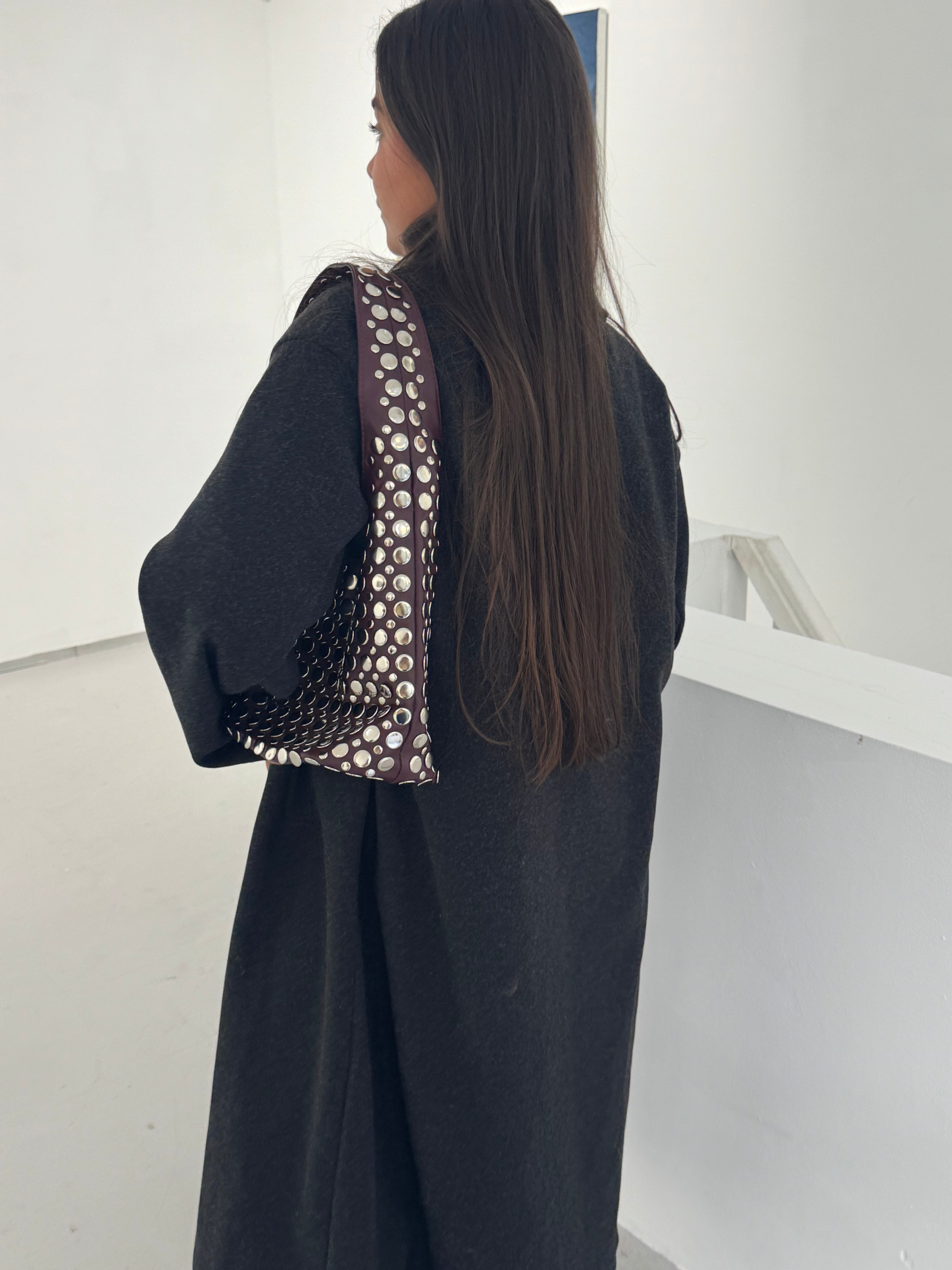 Dunkelgrauer Andrea-Mantel