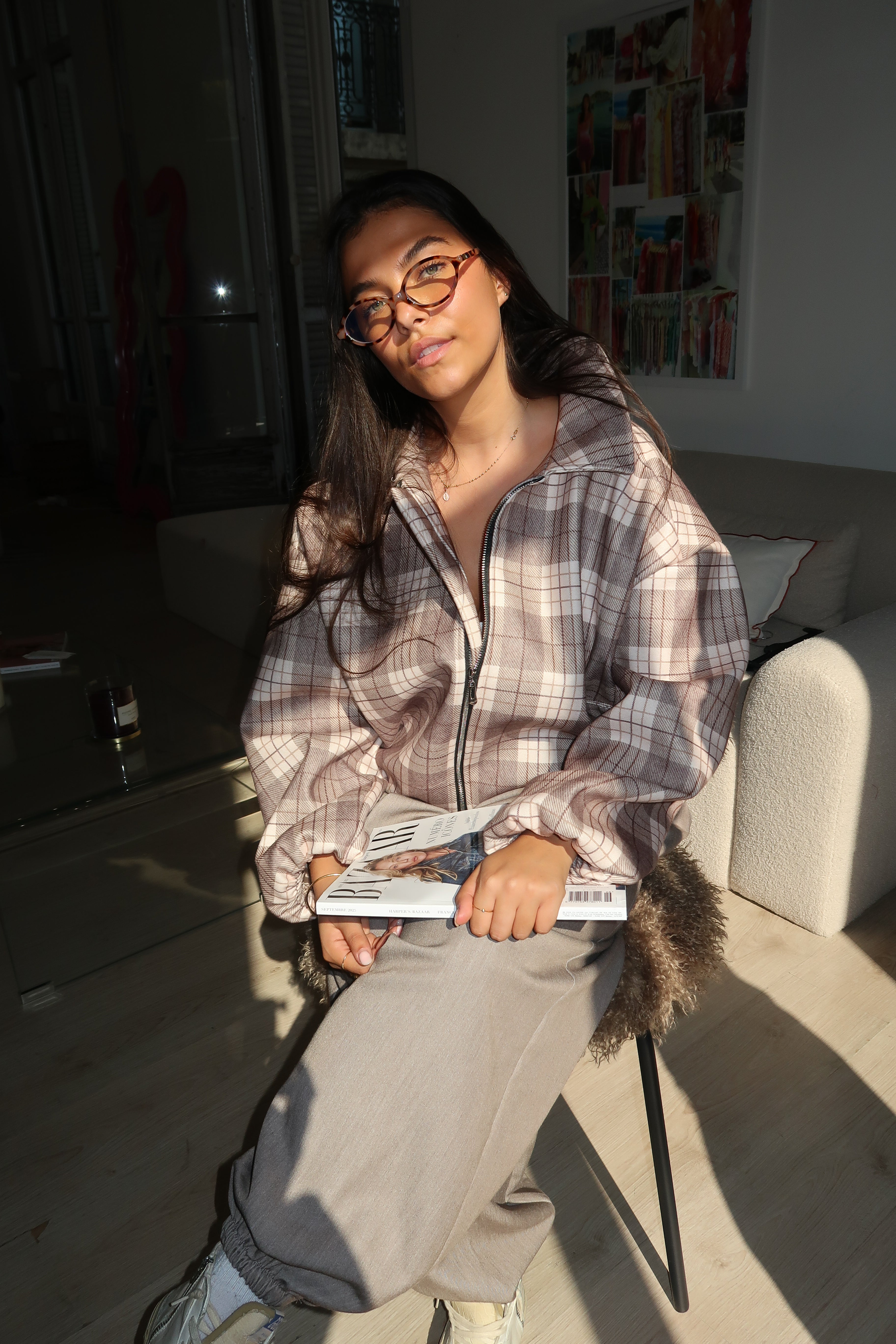 Bomber Sophie beige