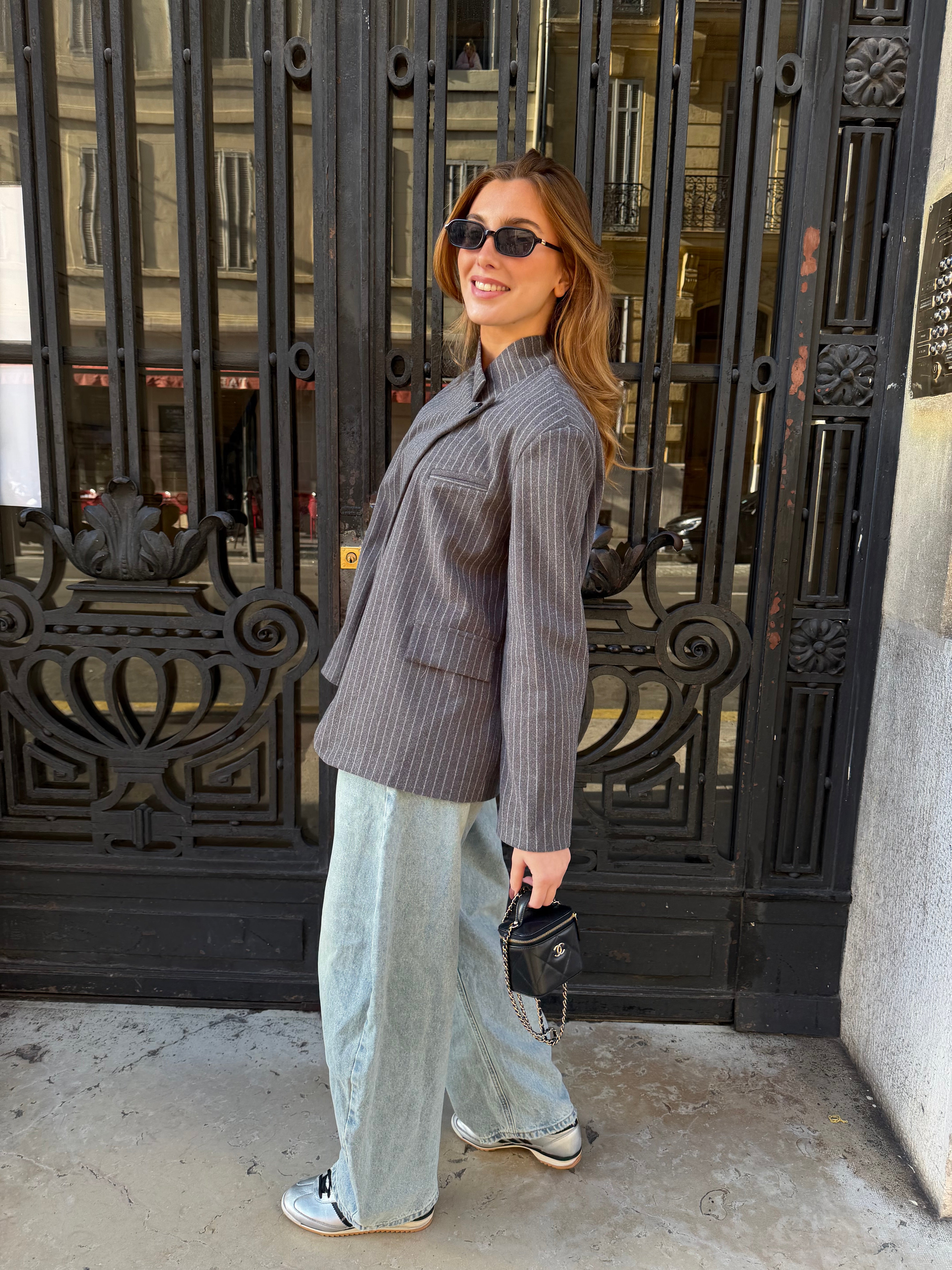 Blazer Naomi gris clair