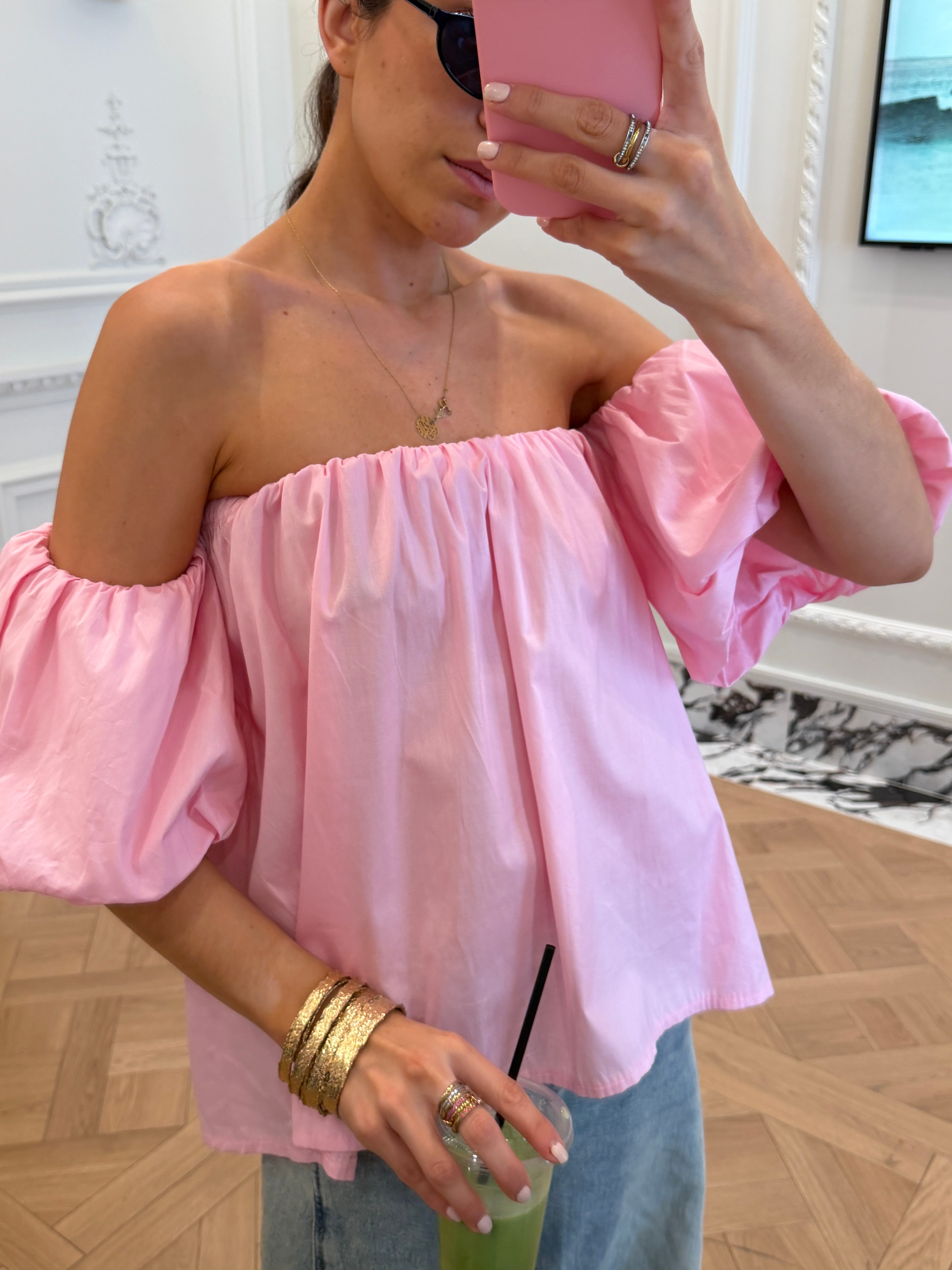 Maude lyserød bluse