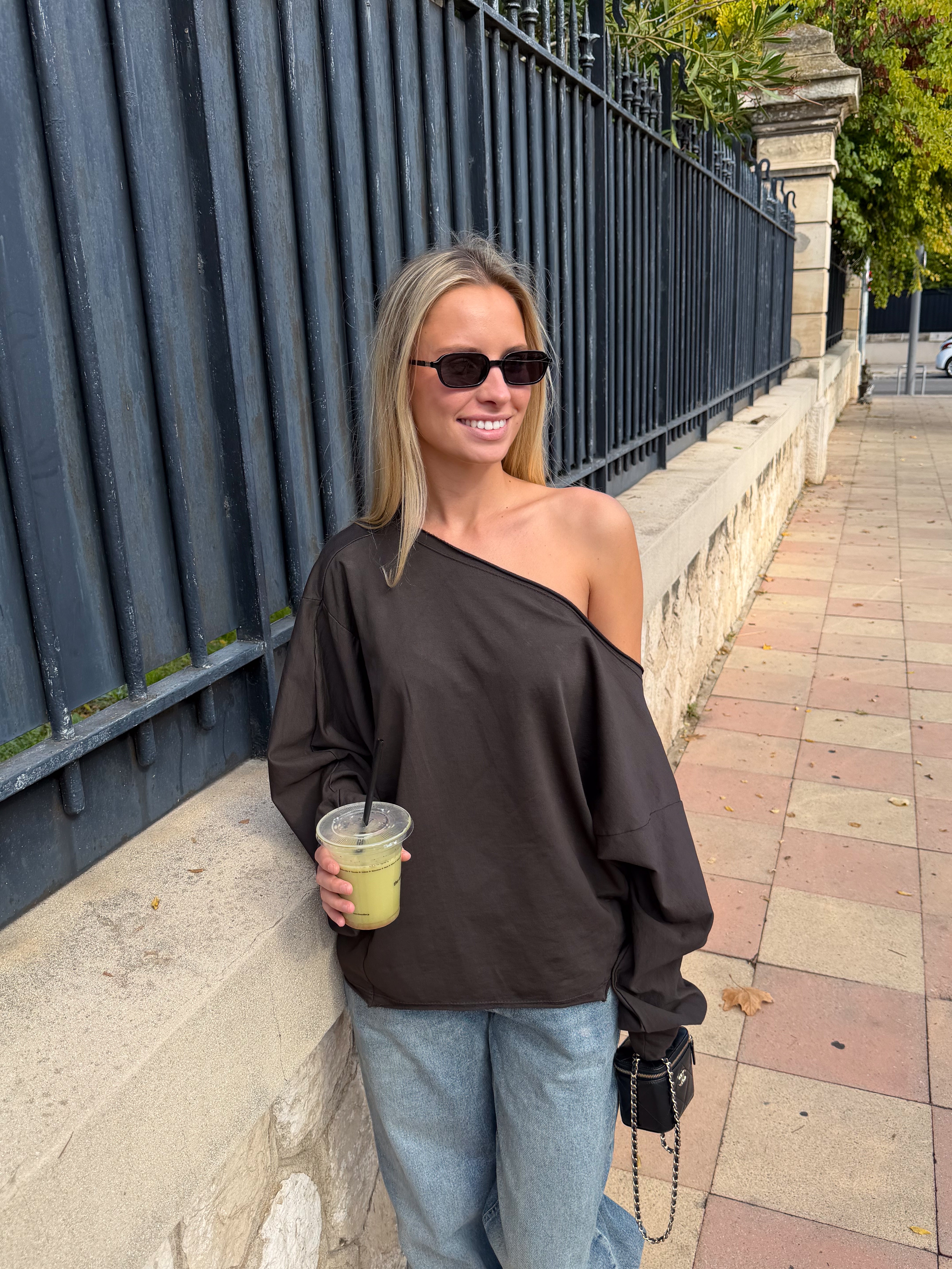 Tee-shirt Juliette marron