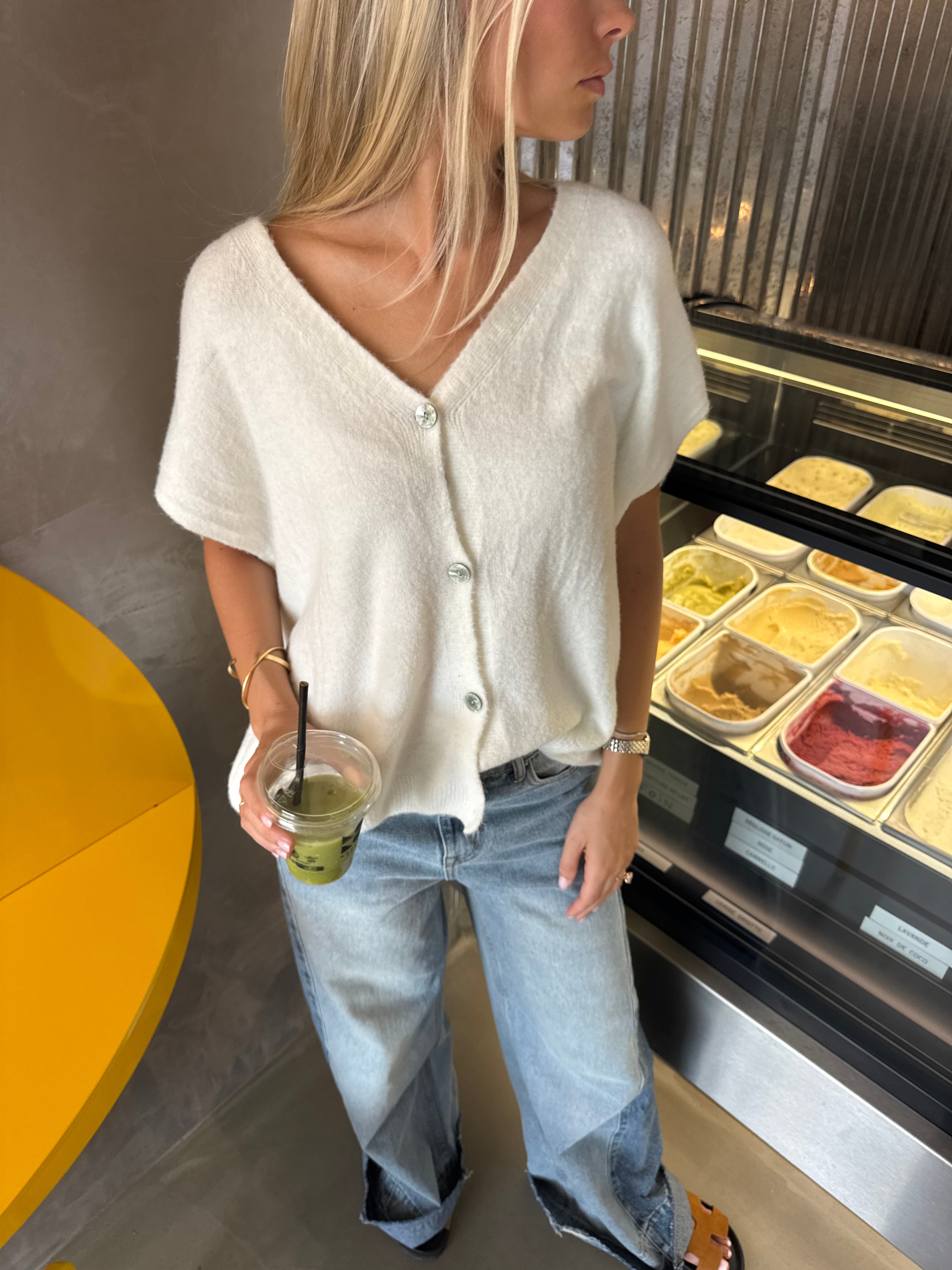 Gilet Lucie blanc