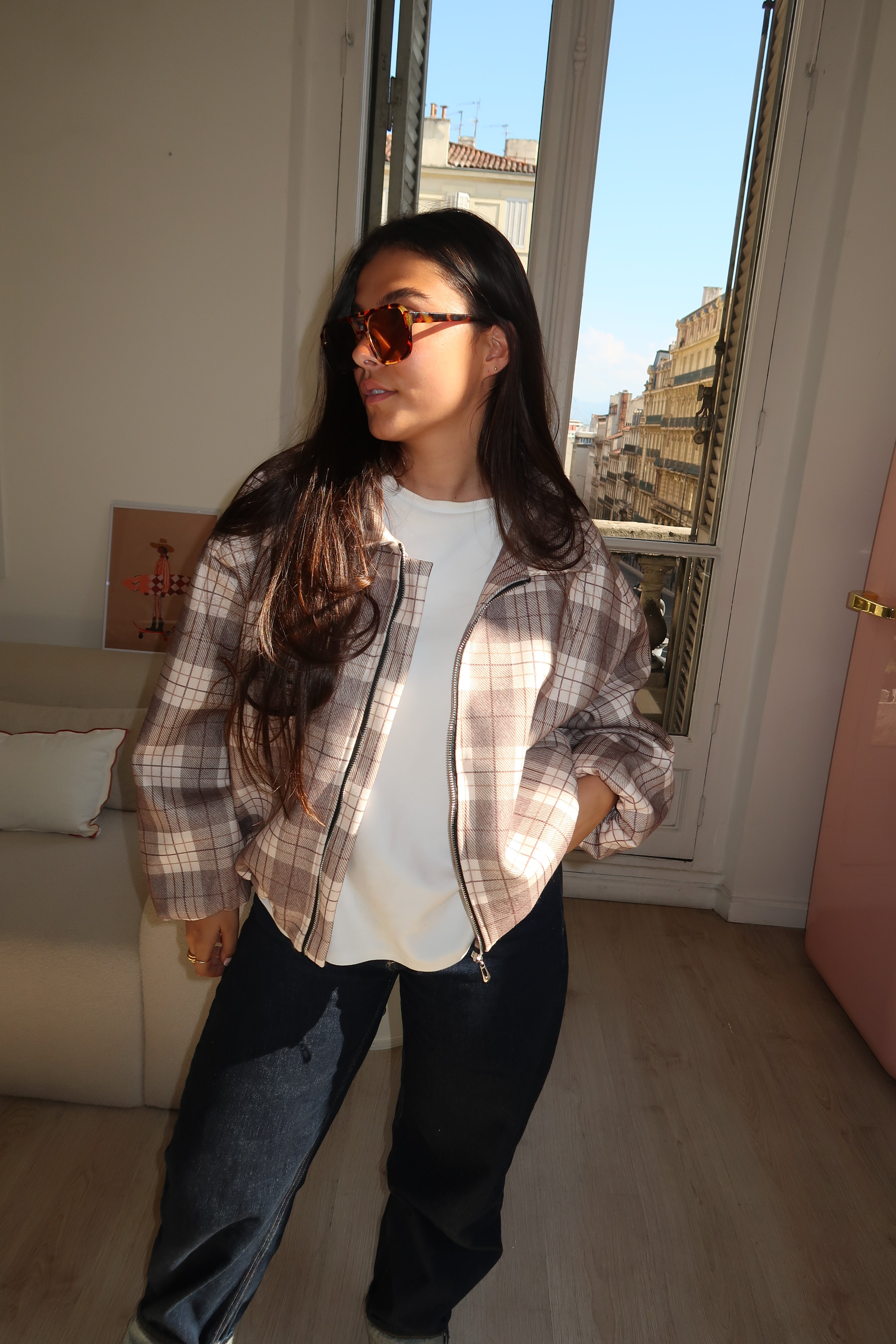 Bomber Sophie beige
