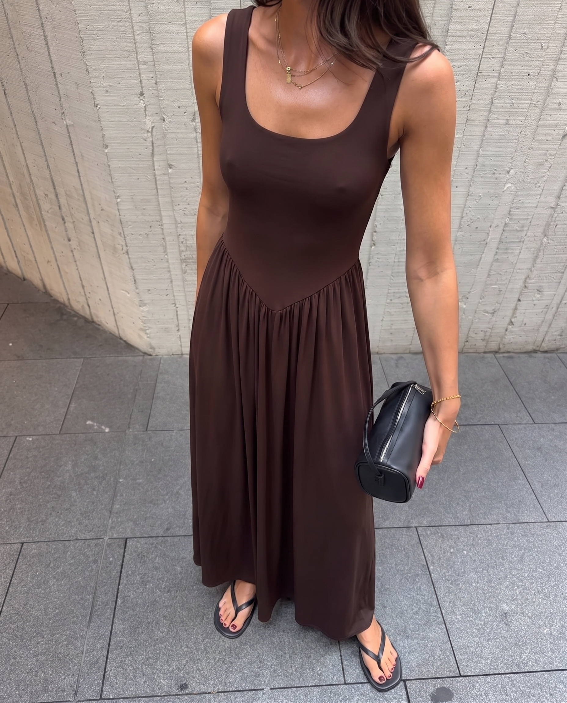 Robe Gisella marron