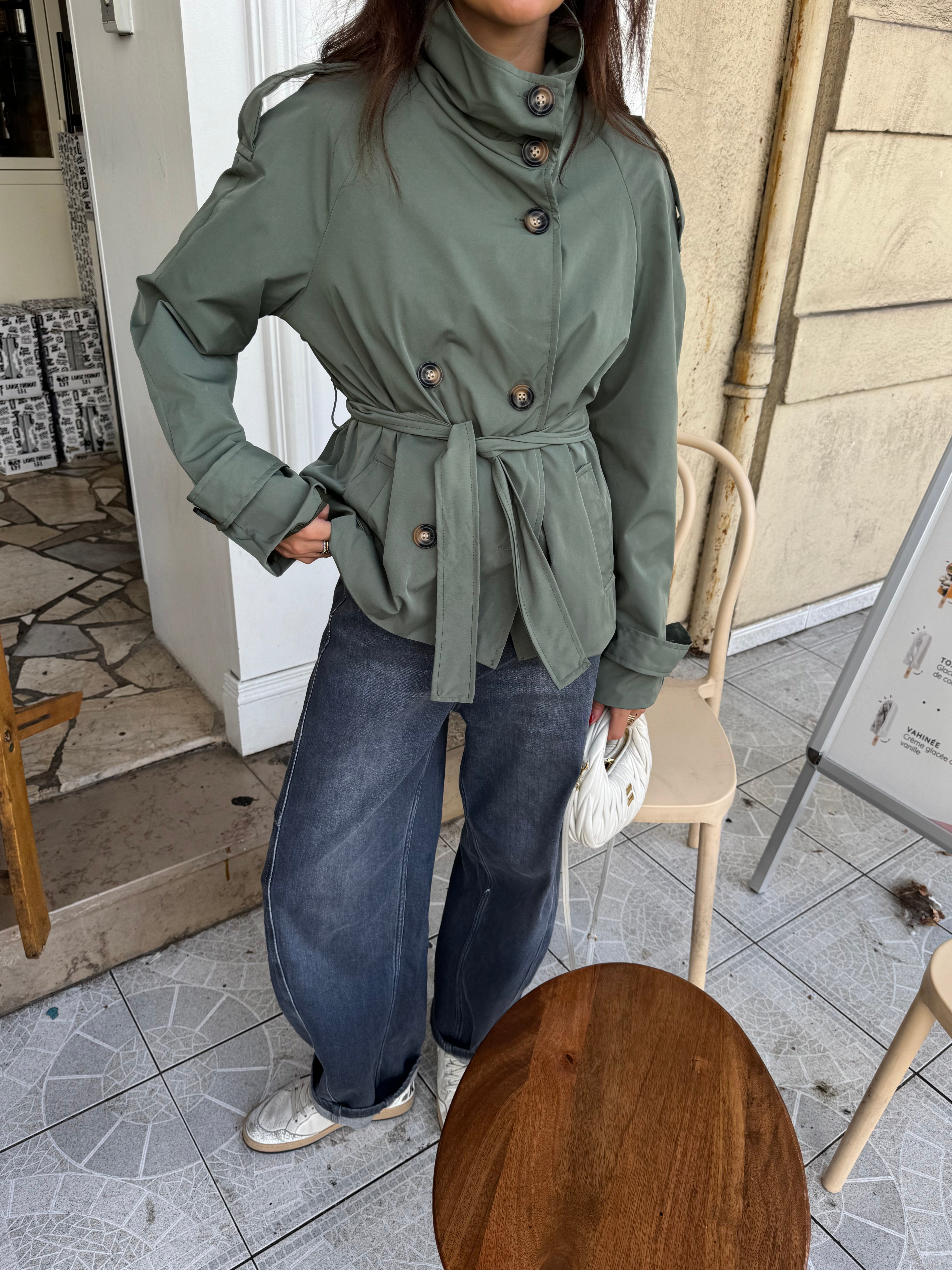 Gabardina Nala caqui