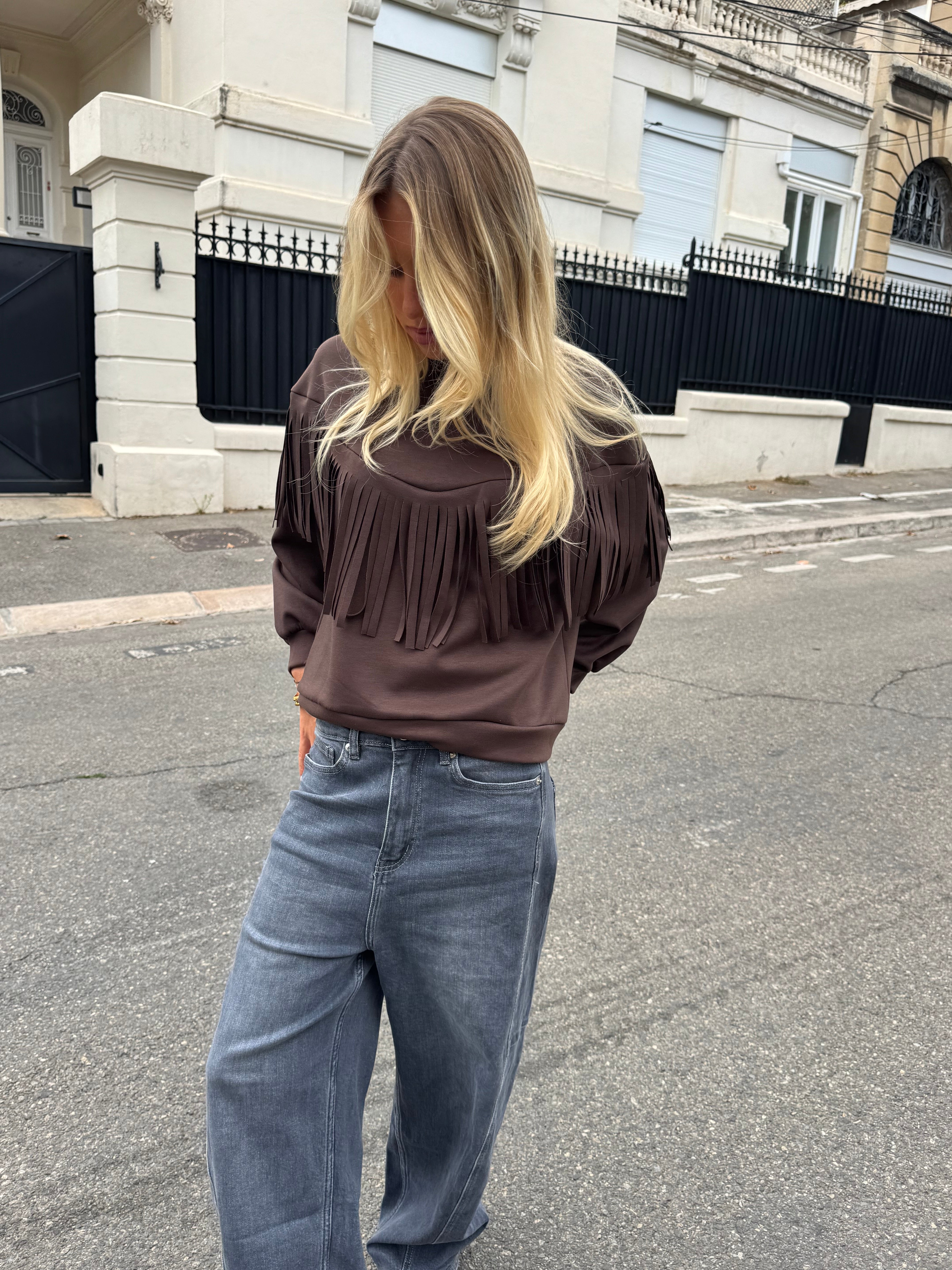 Sudadera marrón Lydia
