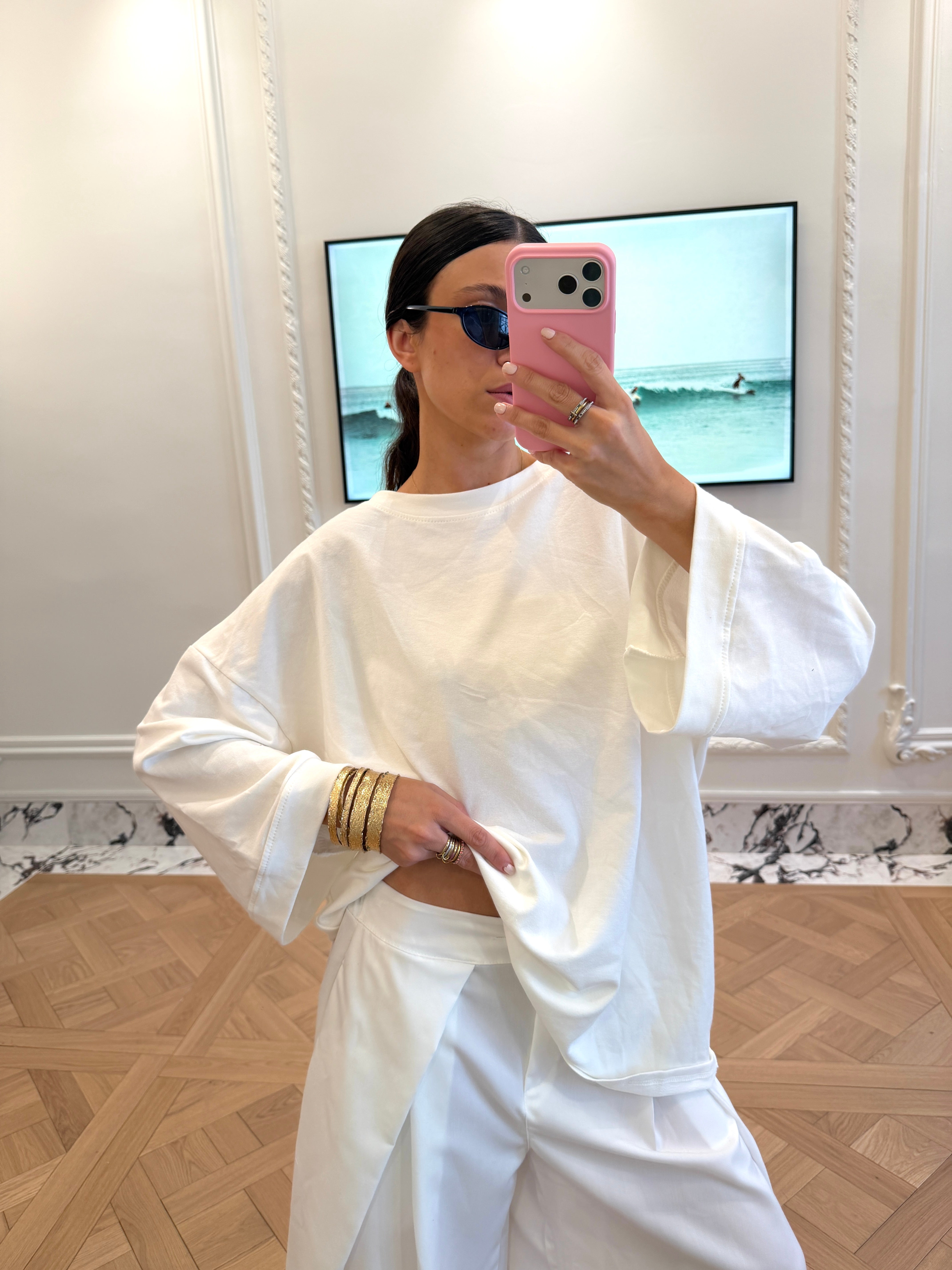 T-shirt Cecile hvid