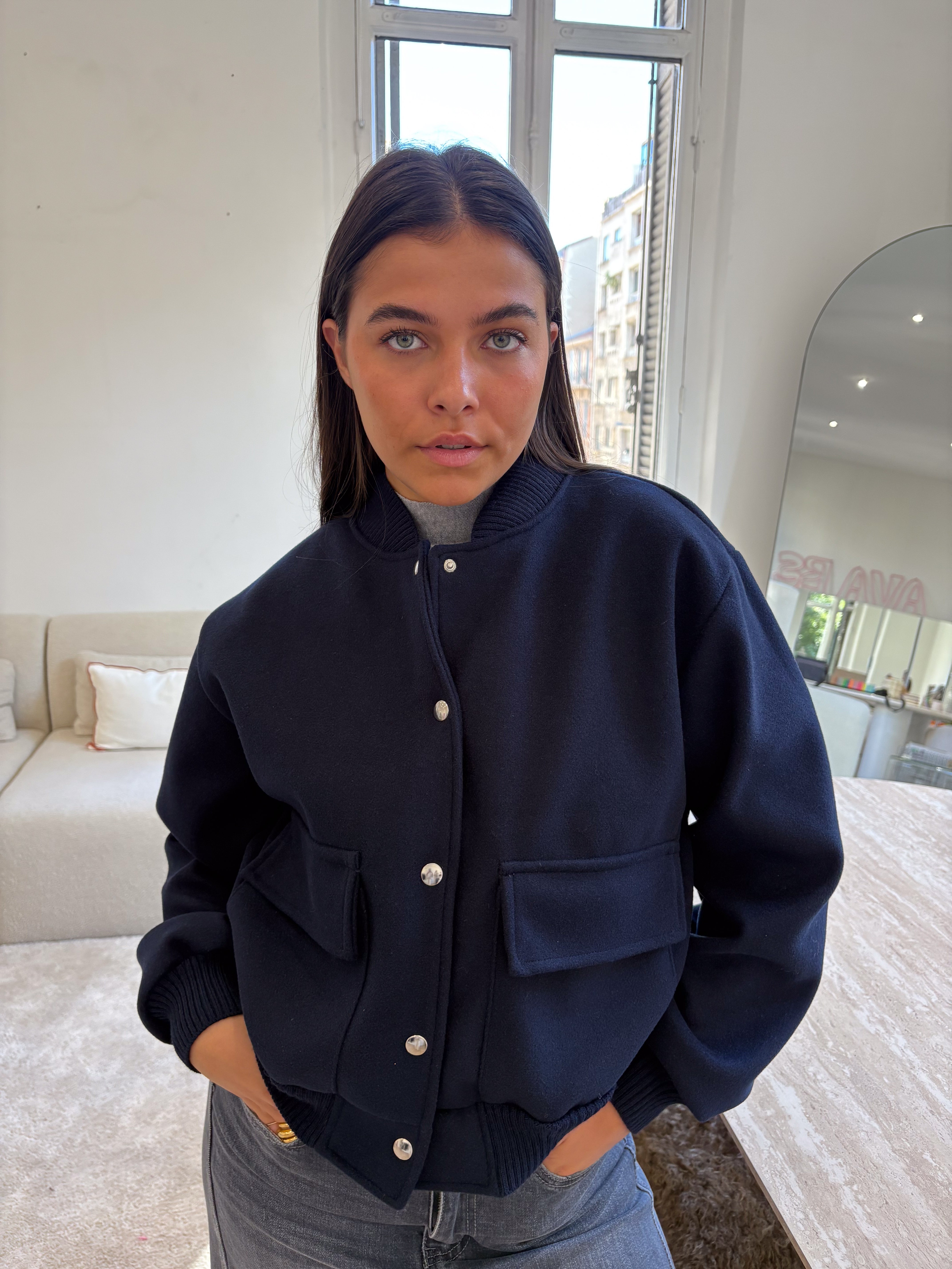 Bomber Angel bleu marine